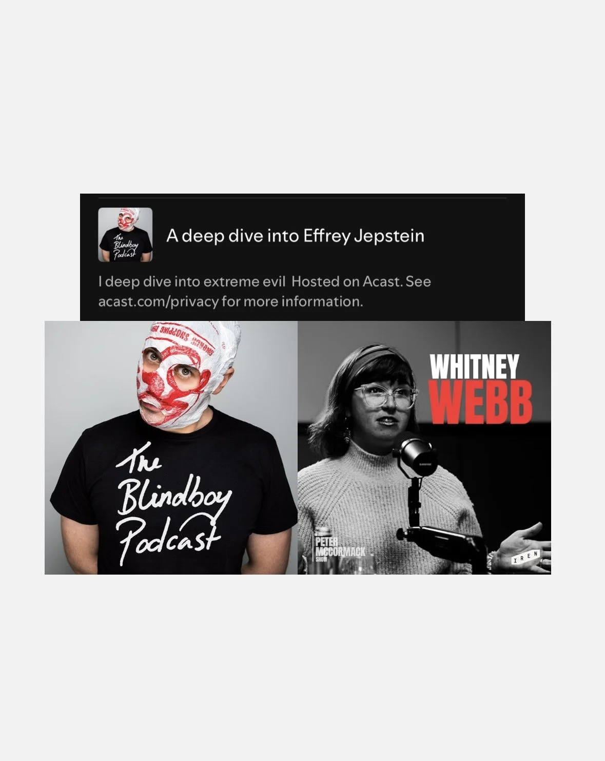 Blindboy/Whitney Webb. Division, Blackmail, and Power: A Recurring Pattern