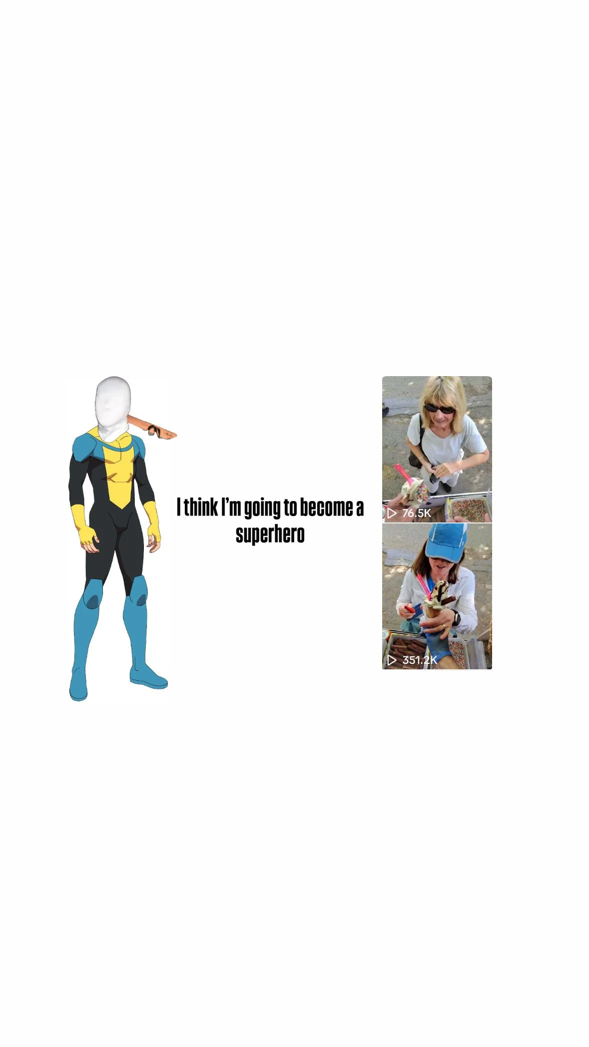 I WANT TO BE A SUPERHERO
