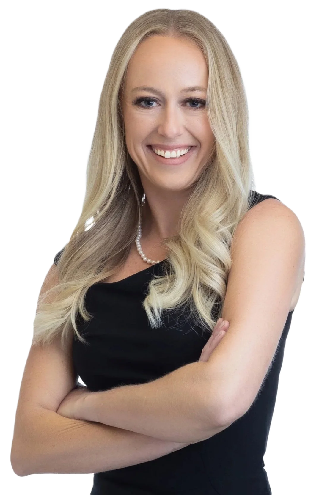 Victoria Osburn wearing a professional black dress