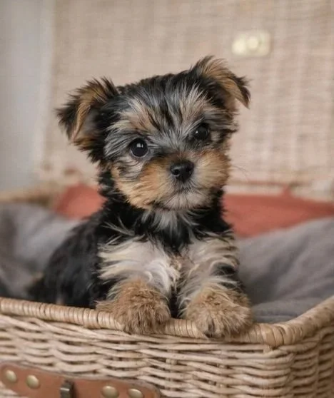 Yorkshire Terrier puppy raised in-home by Essence of Grace Yorkies in Southern California