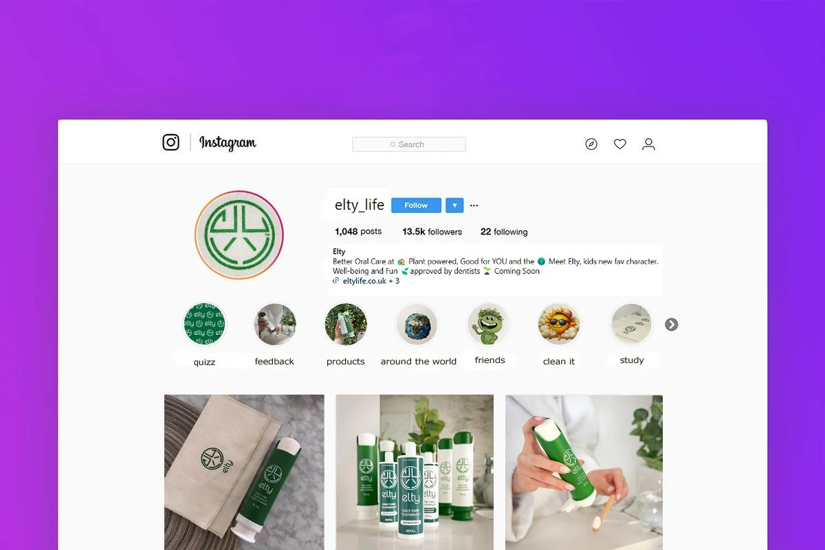 ELTY Instagram Feed Design