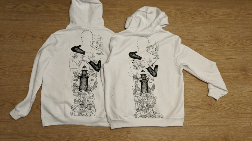Custom Couple Hoodie Design