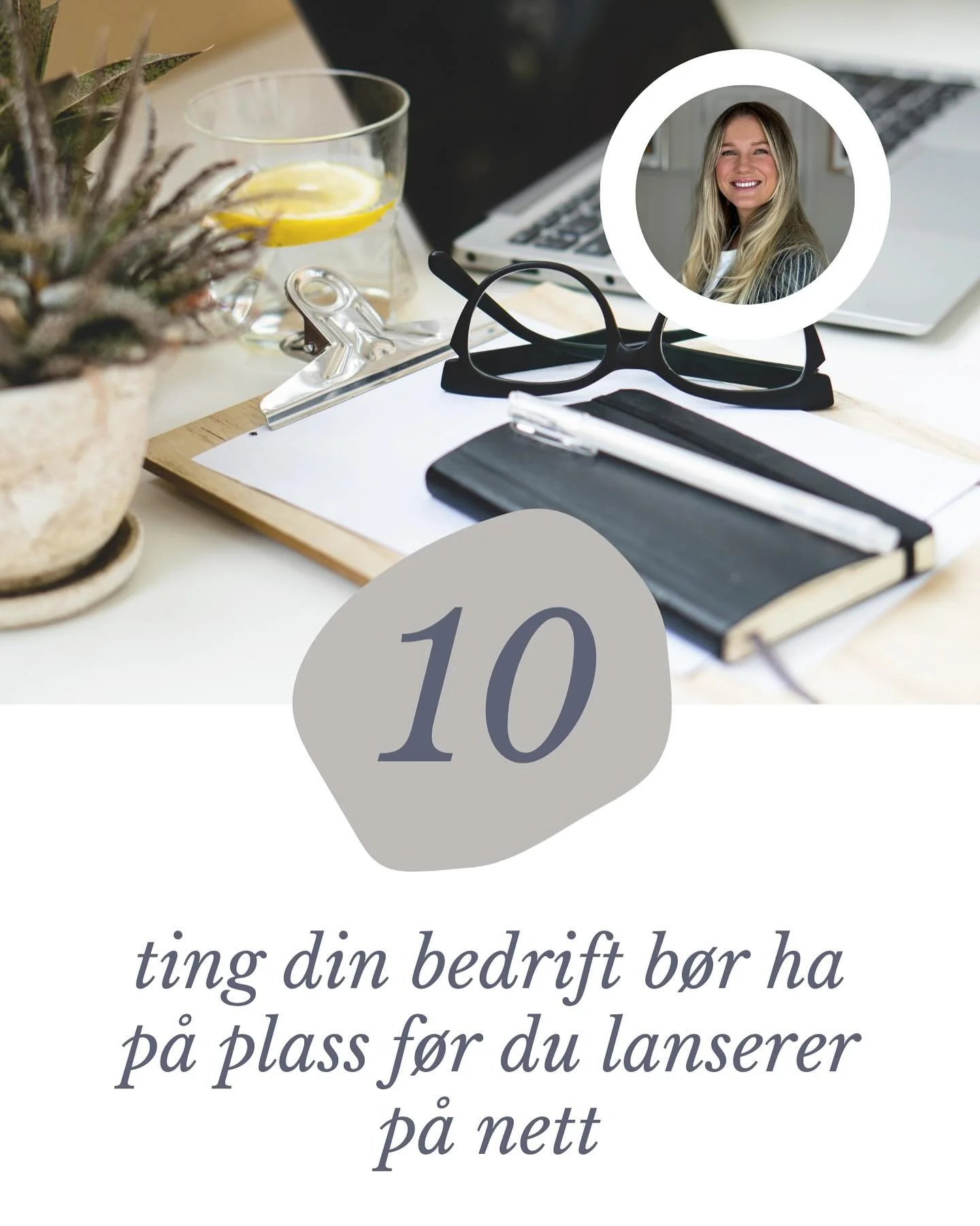 Det er mye &aring; tenke p&aring; n&aring;r man skal lansere p&aring; nett &ndash; s&aring; jeg laget en sjekkliste 📝

10 ting du b&oslash;r ha klart f&oslash;r nettside, annonser eller Insta-profil g&aring;r live.

Du f&aring;r den gratis &ndash; b