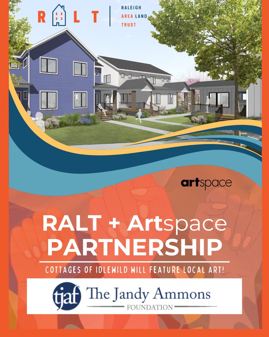 The Raleigh Area Land Trust (RALT) has received a grant from The #JandyAmmonsFoundation to commission two public art installations and educational signage at its Idlewild development&mdash;Raleigh&rsquo;s first permanently affordable community land t
