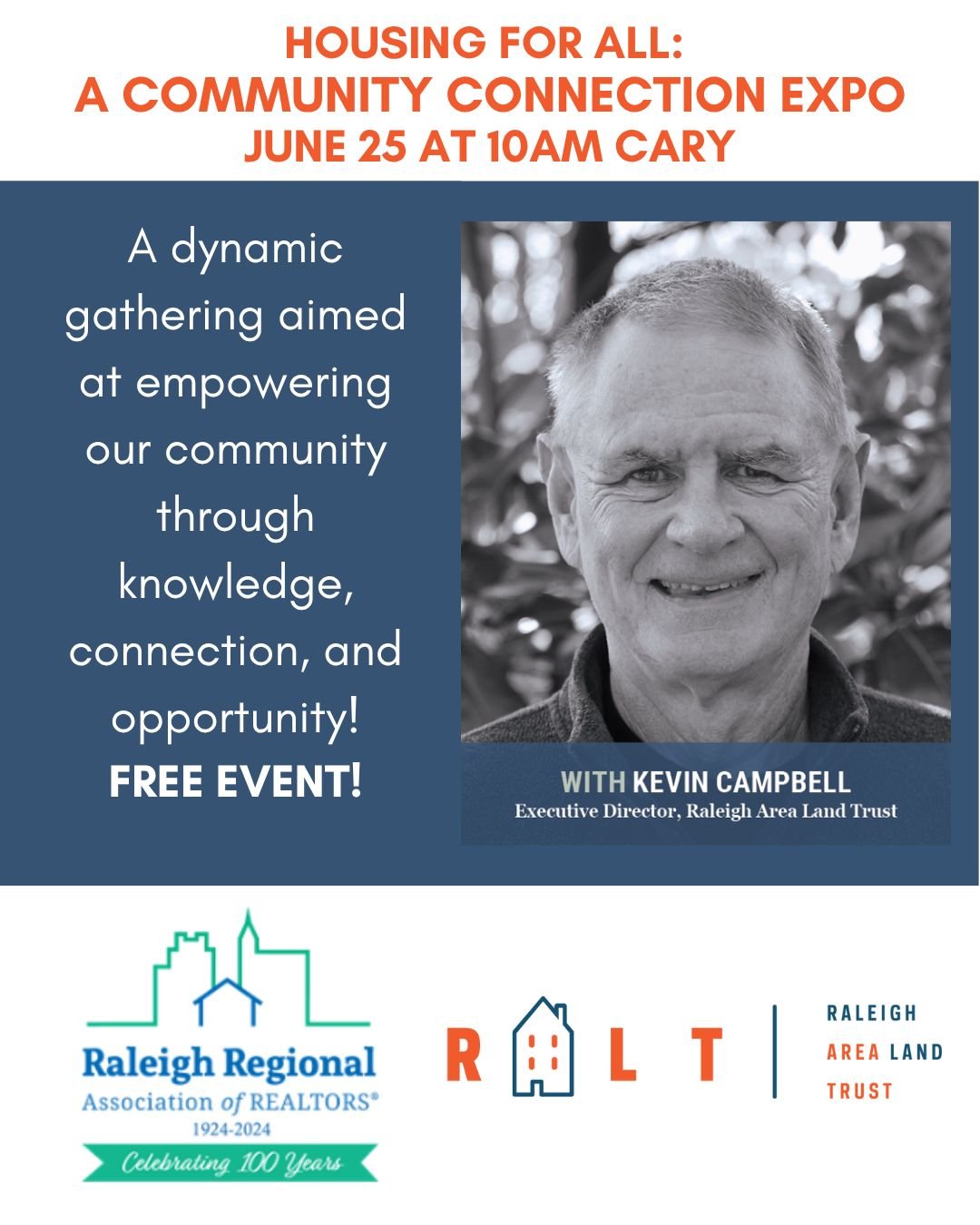 Join us Wednesday June 25th in Cary for this FREE EVENT hosted by Raleigh Regional Association of REALTORS&reg;! Housing For All: A Community Connection Expo&mdash;a dynamic gathering aimed at empowering our community through knowledge, connection, a