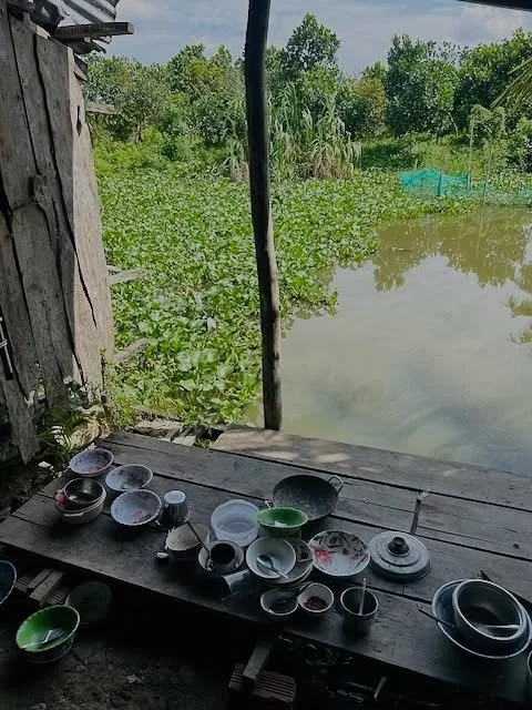 Kevin Campbell, RALT’s Executive Director recently participated in building a home with a gentleman and his 15-year-old daughter on a trip to Vietnam.  The pictures of the existing home is where they currently live.... and the construction