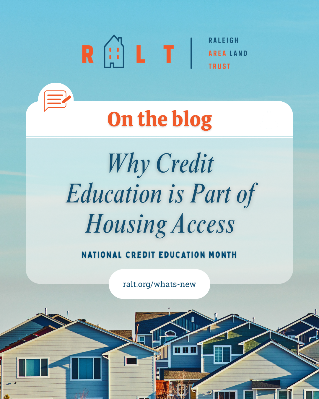 Why Credit Education is Part of Housing Access