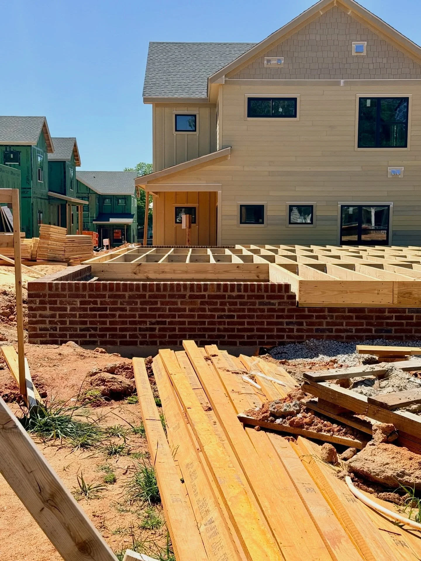 Spring sunshine is bringing more than blooms&mdash;it&rsquo;s bringing real progress at Cottages of Idlewild ☀️🌱 Framing is up and this vision for permanently #affordablehomeownership is taking shape day by day. We can&rsquo;t wait to welcome future