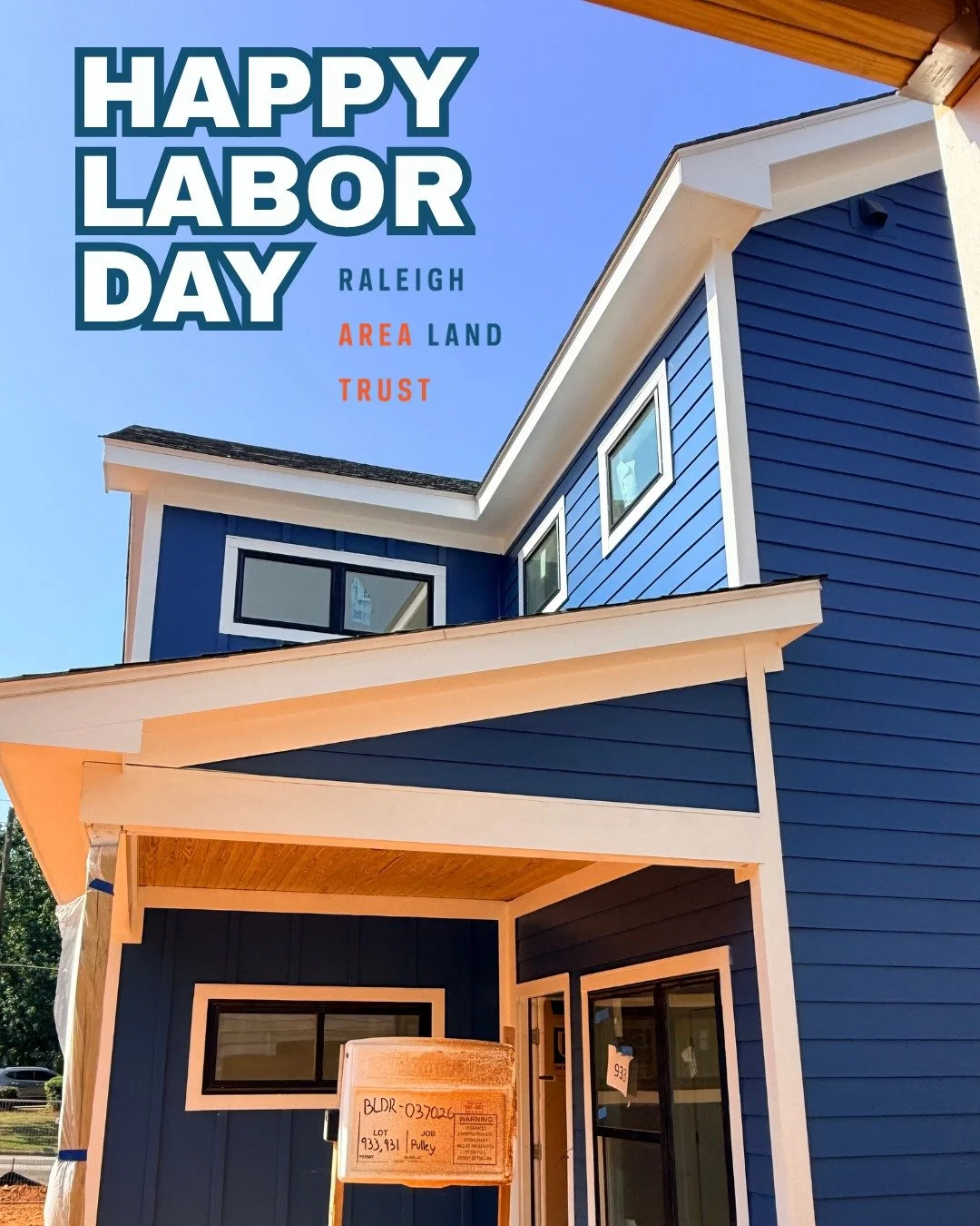 Labor Day reminds us that the dignity of work is deeply connected to the dignity of home. RALT is proud to support Raleigh&rsquo;s workforce by creating pathways to affordable homeownership, because stability shouldn&rsquo;t be out of reach for the p