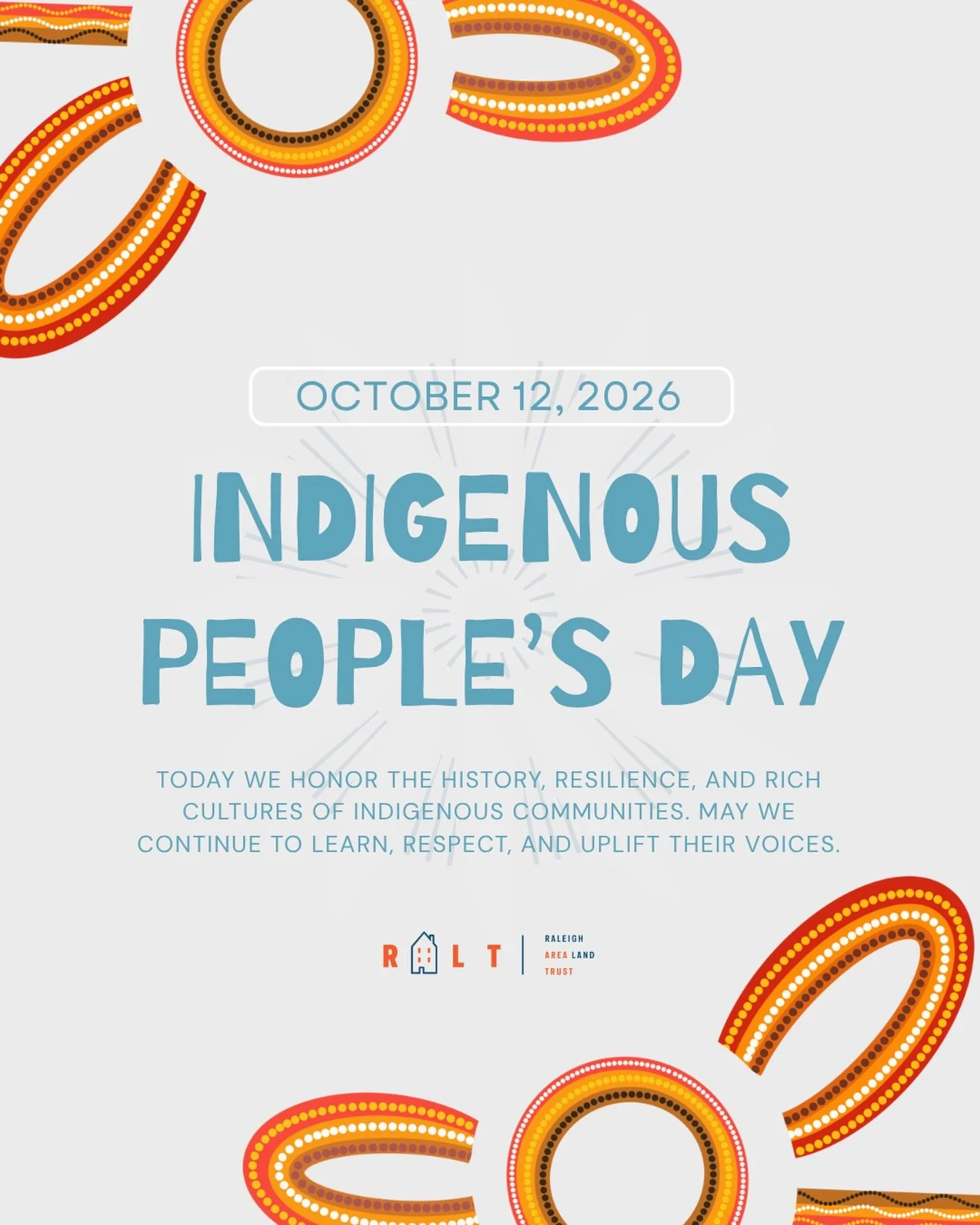 Today we honor the history, resilience, and rich cultures of Indigenous communities. May we continue to learn, respect, and uplift their voices.

#IndigenousPeoplesDay