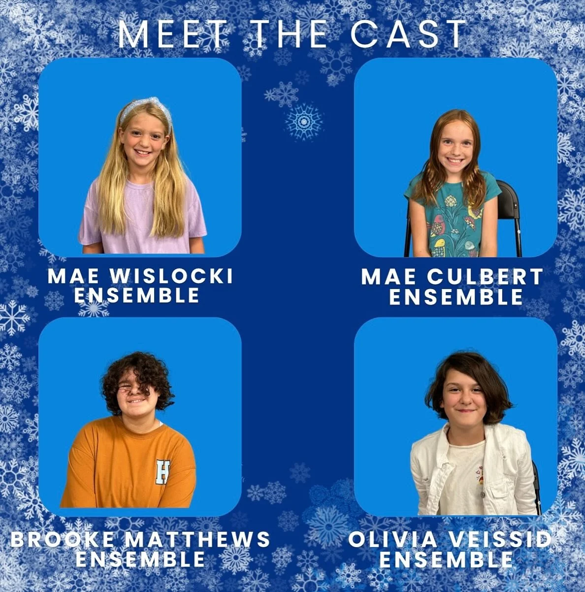 ❄️ The magic continues&hellip; ❄️
More of our Frozen Jr. cast is stepping into the spotlight! 💙
From snowy surprises to familiar faces, Arendelle is filling up with talent you won&rsquo;t want to miss! 👑✨
