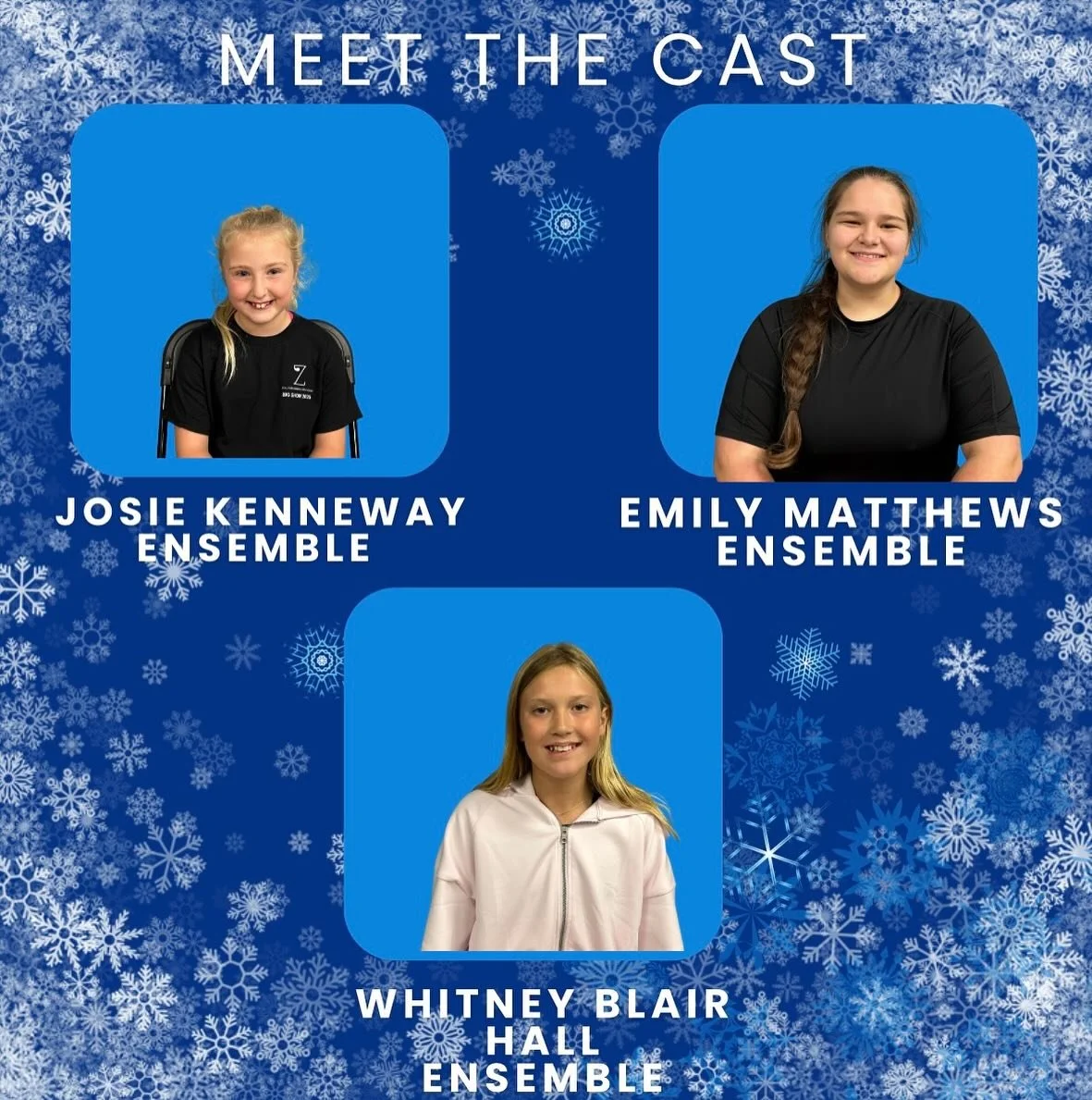 ❄️ That&rsquo;s a wrap on our Frozen Jr. cast reveals! This final group is the icing on the (frozen) cake, and we couldn&rsquo;t be more excited to bring Arendelle to life with this full cast of stars. 💙✨ Get ready to let it go on stage like never b