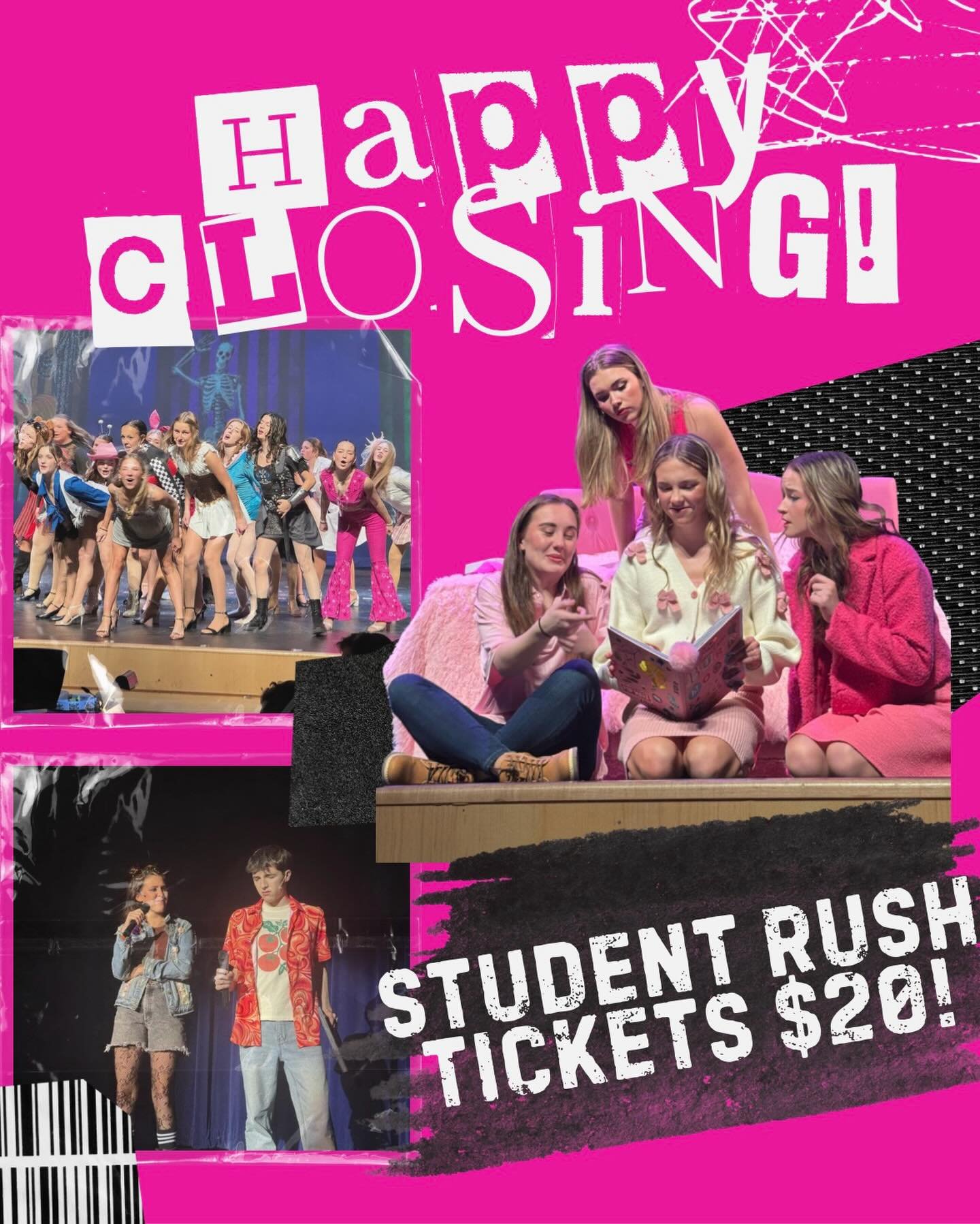 The limit does not exist&hellip; for how iconic this show has been 💖
Join us for the final performance of Mean Girls! $20 student rush tickets available at the door!