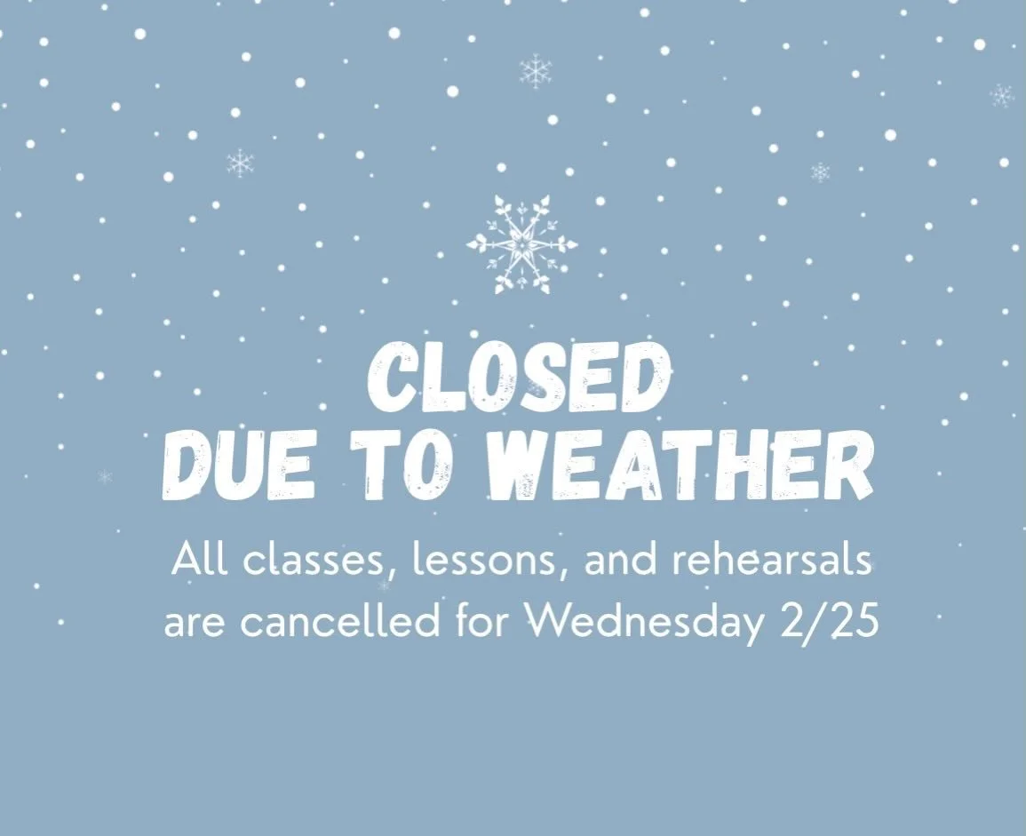 Spotlight will be closed tomorrow, Wednesday 2/25 due to weather! Stay safe and warm!