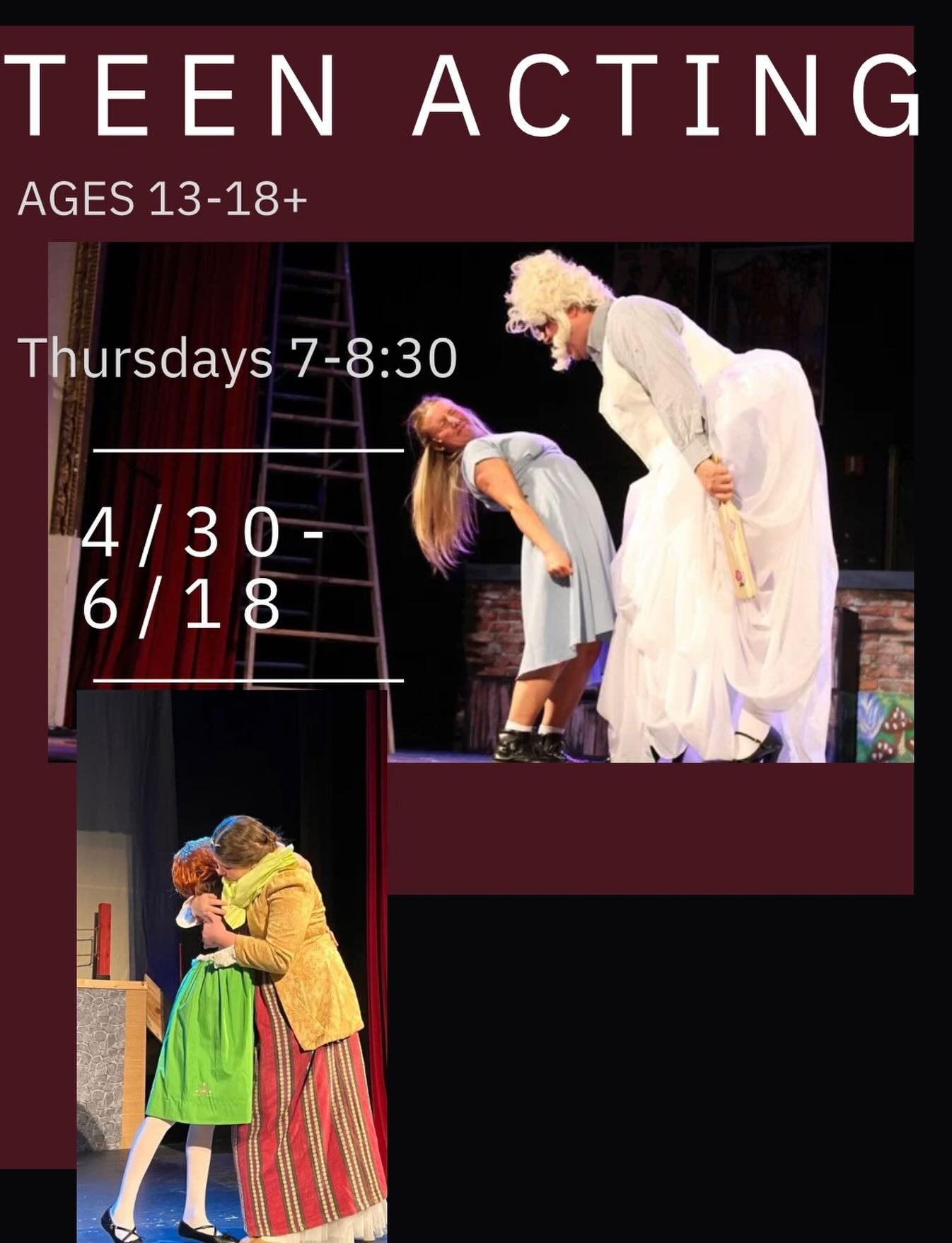 Our teen acting class focuses on real skills: scene work, improv, and learning how to feel confident and natural on stage. No pressure, just a supportive space to show up, try new things, and have fun with it.

Jump in and see what you can do ✨Regist