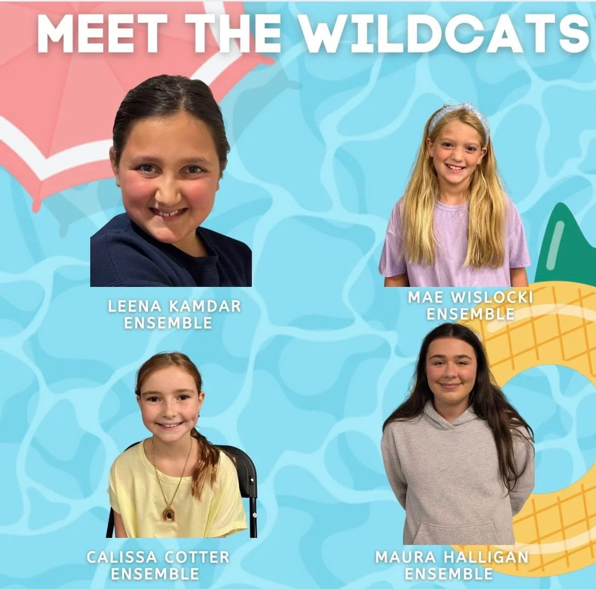 The Wildcats roster is growing&hellip; 🎤✨

We&rsquo;re so excited to reveal more of the incredible cast of High School Musical 2 Jr.&mdash;these performers are bringing the energy, the drama, and all the summer vibes ☀️