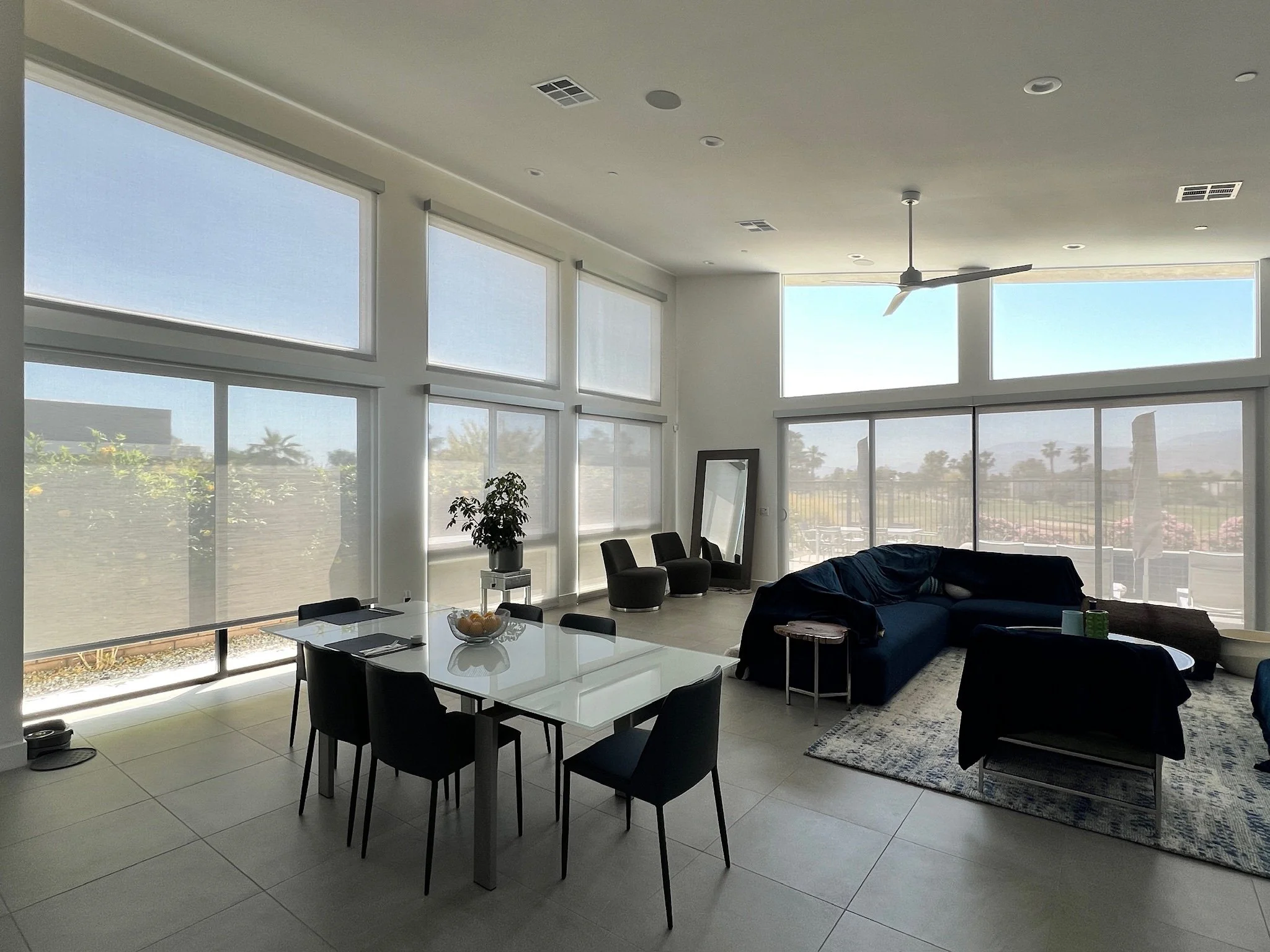 Battery Motorized Roller Shades Palm Springs