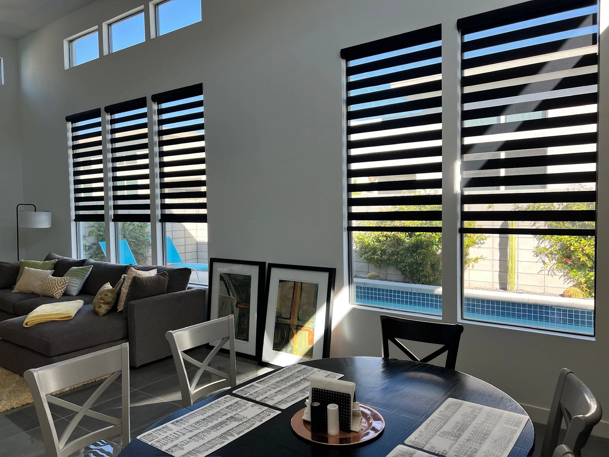 Somfy Banded Shades in Cathedral City