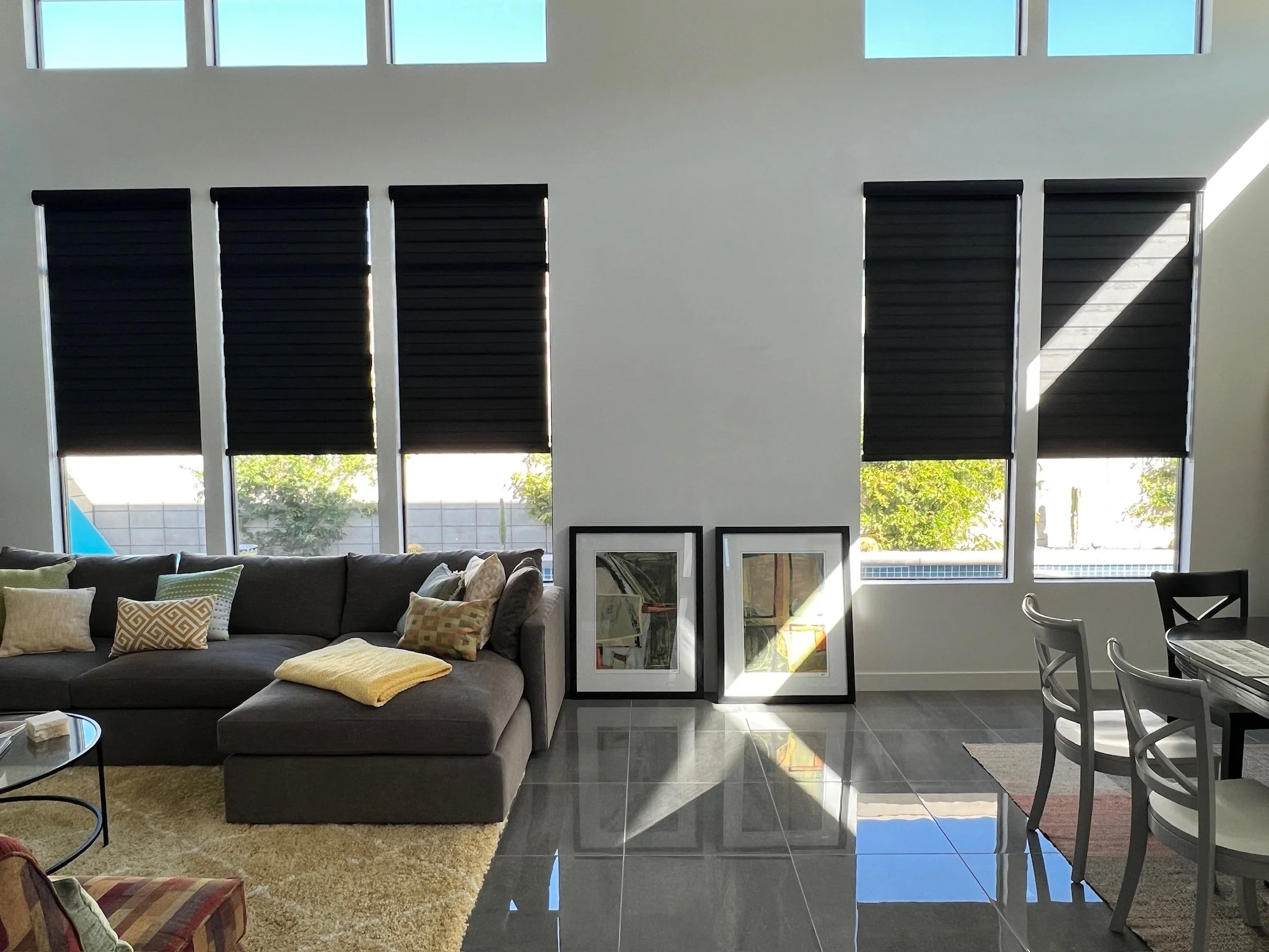 Somfy Banded Shades in Cathedral City