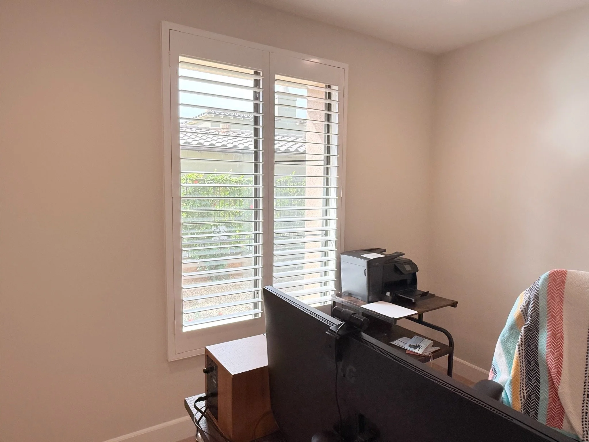 Hidden Tilt Wood Shutters in La Quinta