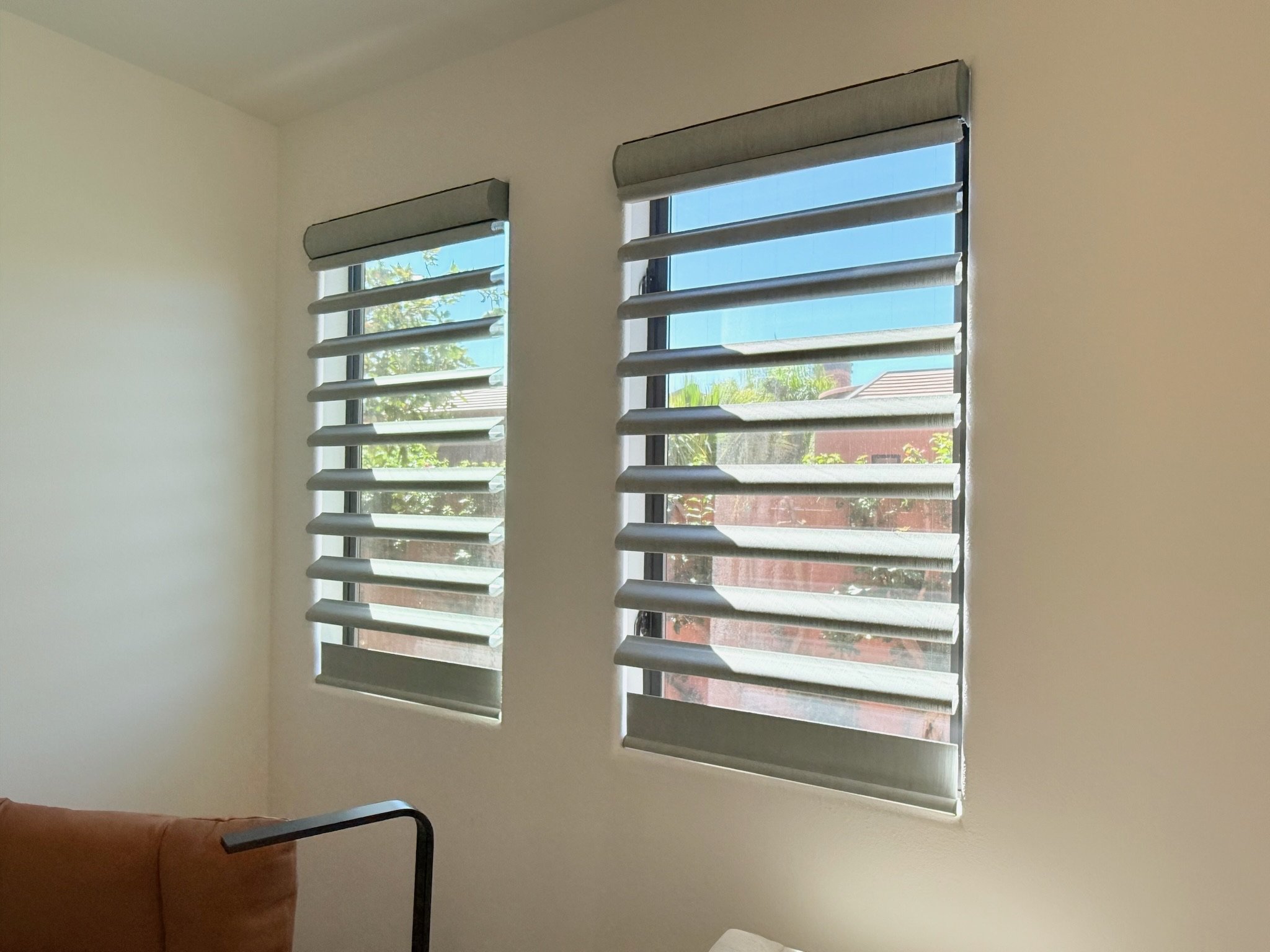 Hunter Douglas Pirouette room darkening shades in La Quinta