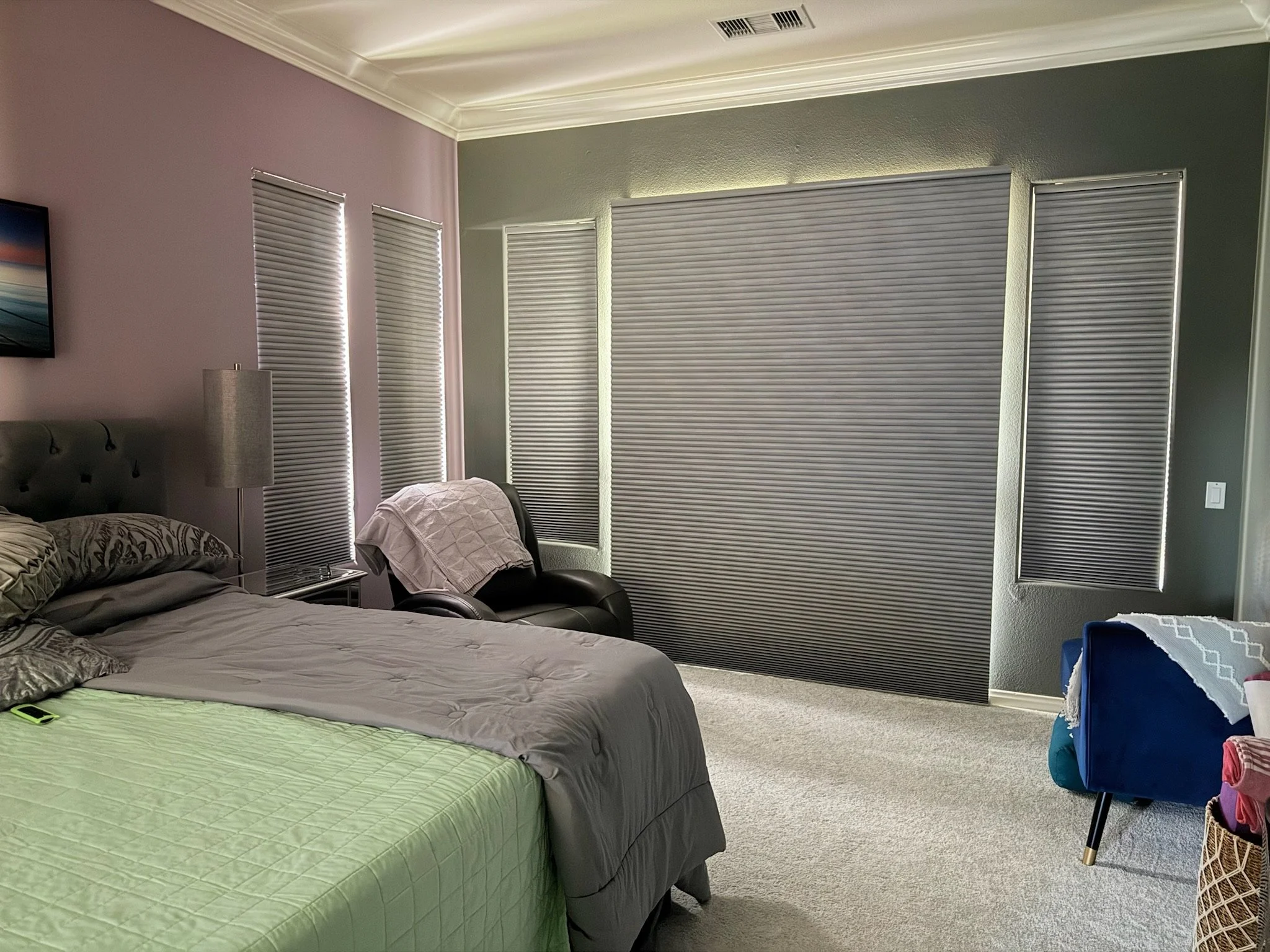 Blackout Honeycomb Shades in La Quinta