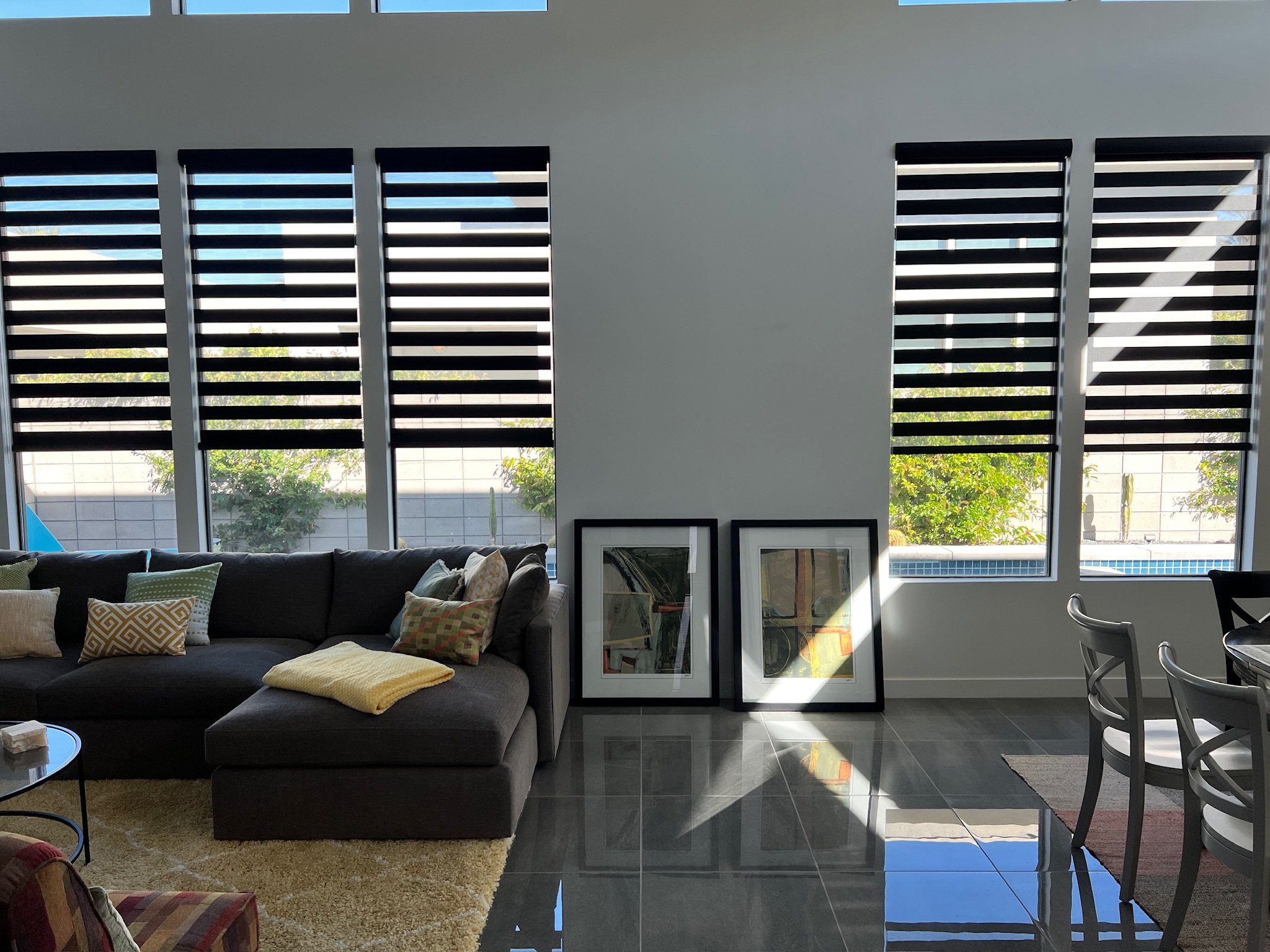 Somfy Banded Shades in Cathedral City