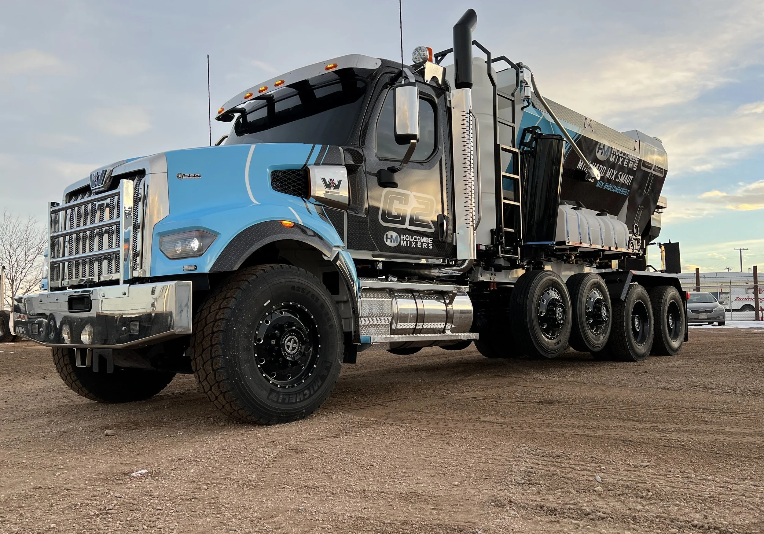 Vinyl Graphics on Semi Truck
