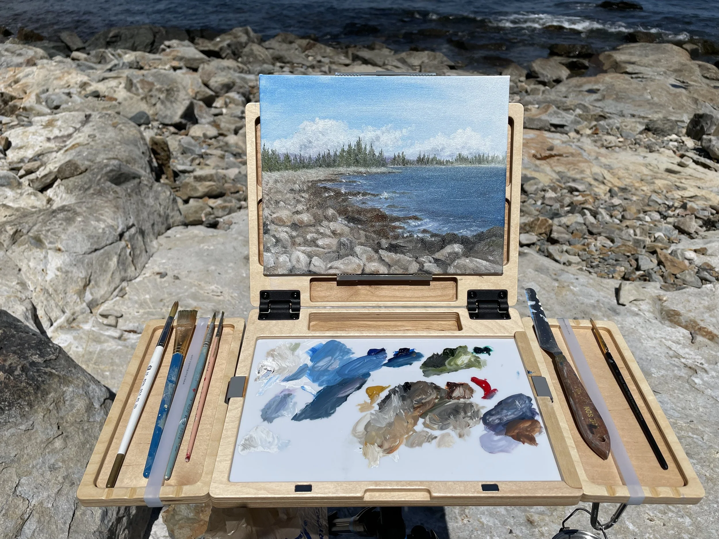 Plein Air in Acadia, Maine.