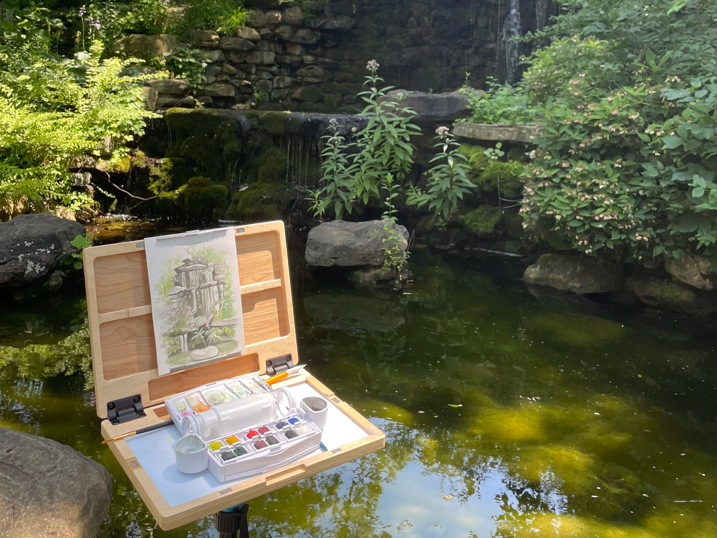Plein Air watercolor in Wabash, IN.