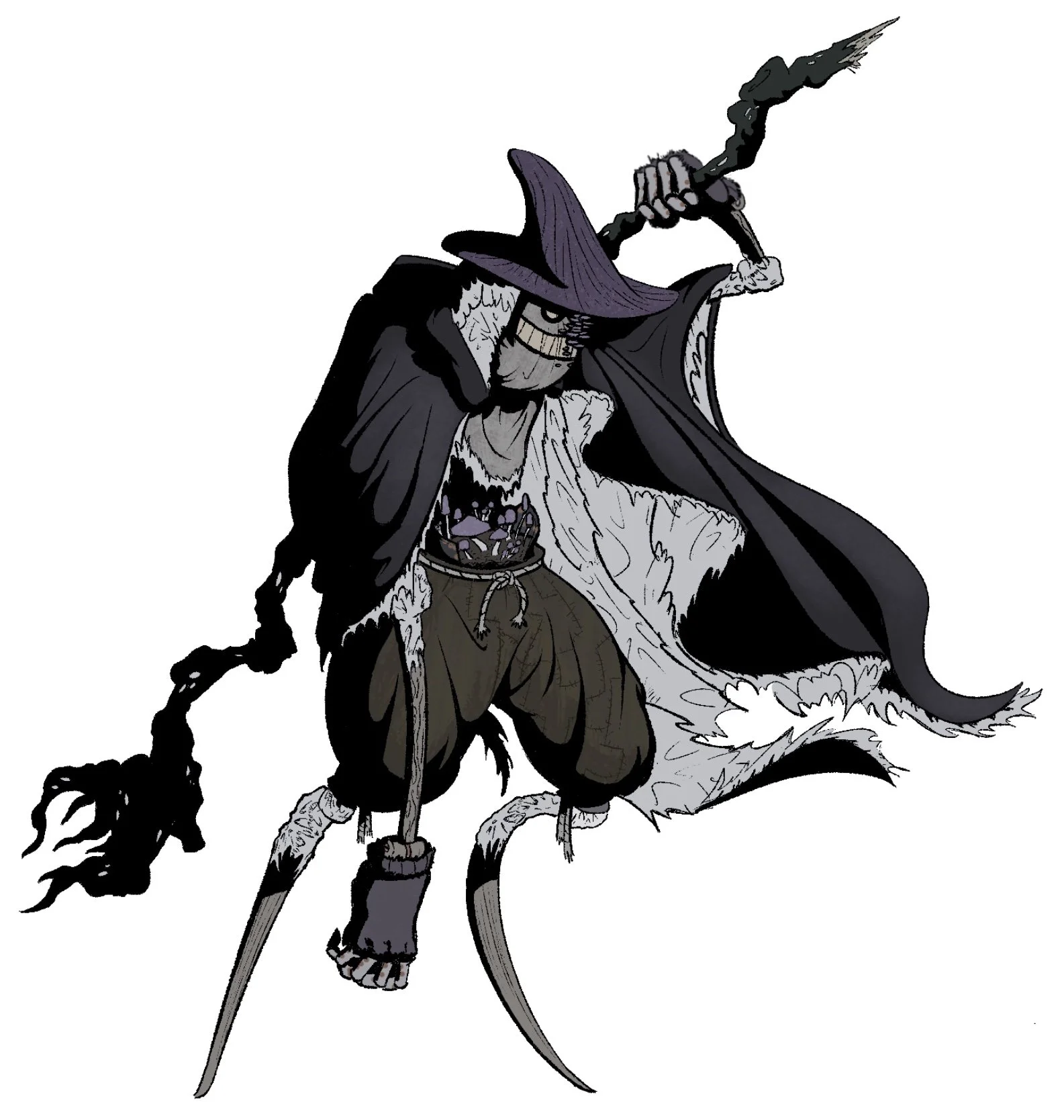 "Rags" The Ragwoods Monster, warforged circle of spores druid