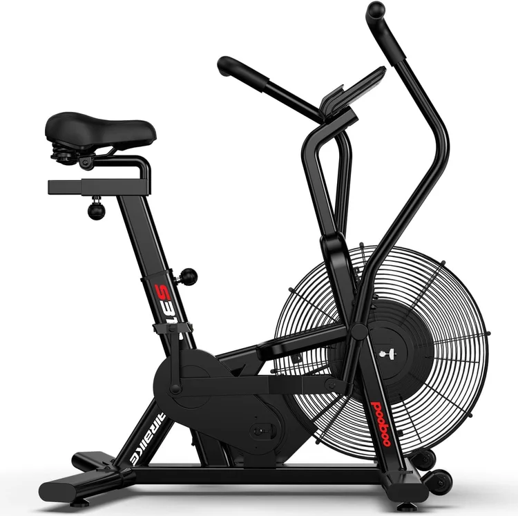 Black air resistance fan bike
