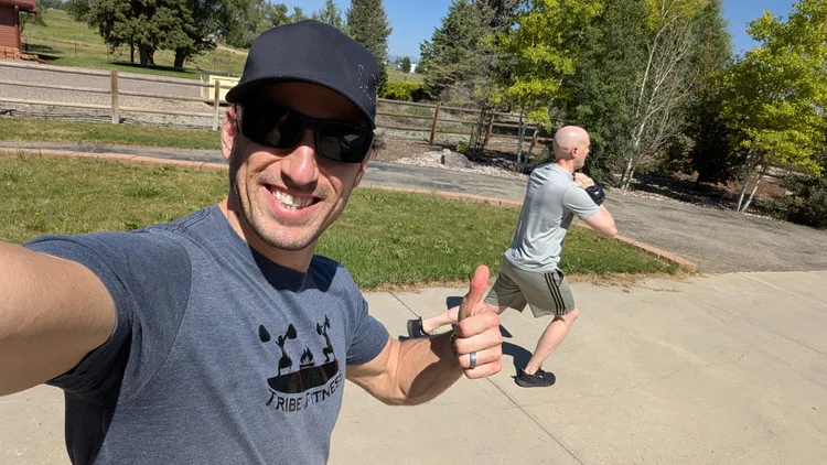 Sam Moses taking a selfie while out on a run