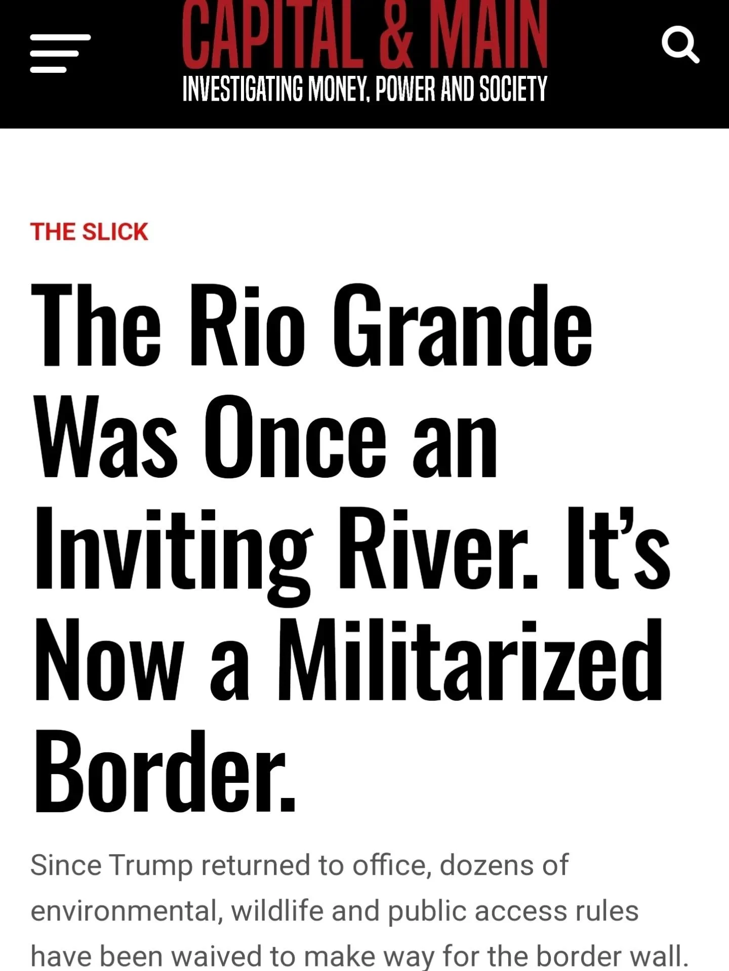 Voces Unidas is back from hibernation and is pleased to share @capitalandmainnews story about what the hyper-militarization of the border means for border dwellers in the RGV.  Our very own co-director,  Michelle Serrano,  introduced our occupied pub