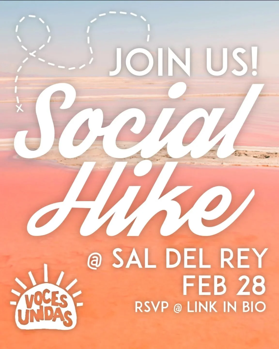 Do you ❤️ to be amongst nature like we do? Then it's your cue to stop what you're doing and sign up for our Social Hike scheduled for Saturday, February 28th at Sal del Rey in Edinburg, Texas. Let's come together and celebrate our love for the RGV an