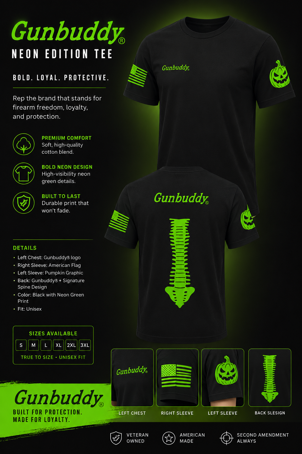 Gunbuddy® Jack‑O’Lantern Tee