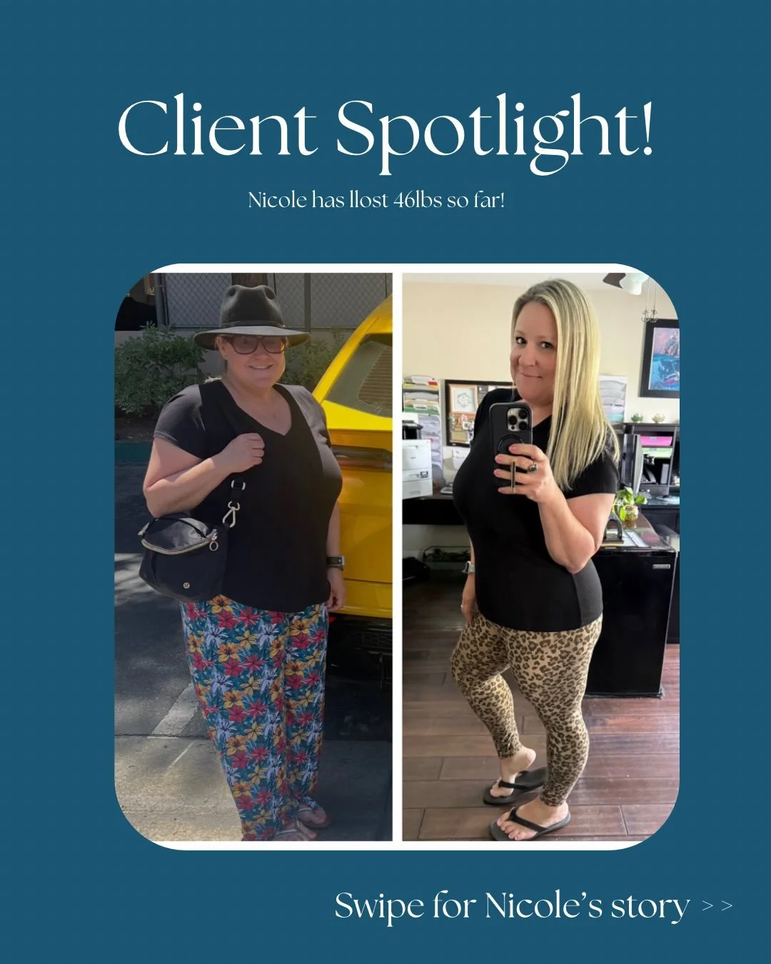 I&rsquo;m so proud of Nicole!

I knew from the start that she wasn&rsquo;t playing games as she immediately followed the plan as closely as she could. 

And to think-it&rsquo;s only the beginning 💪