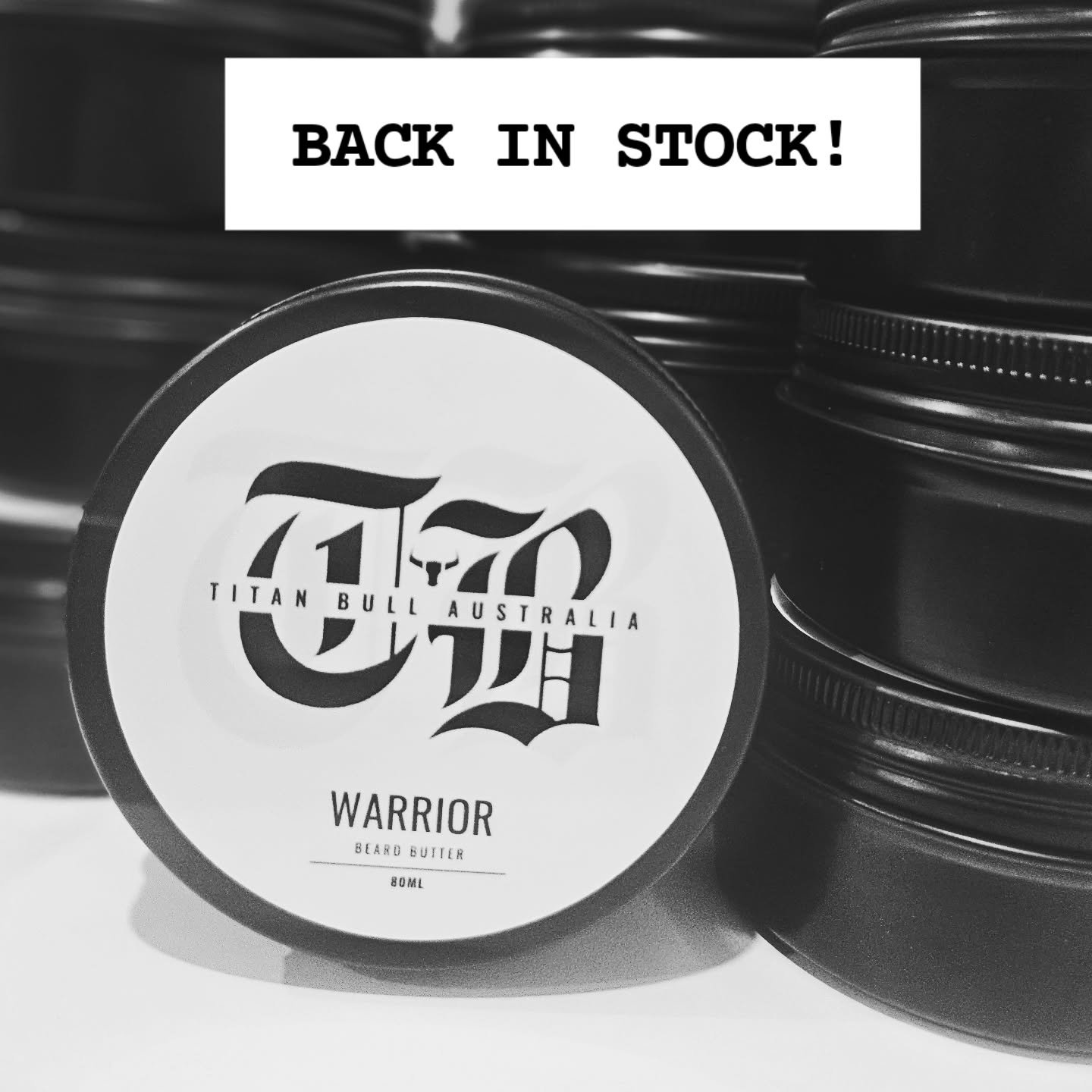 Warrior Beard Butter is back in stock!
We've just whipped up a fresh batch of your absolute FAVOURITE, Warrior Beard Butter!
Silky, creamy, and hydrating, it's luxury beard care in a jar!
Get Yours Today!
www.titanbull.com.au