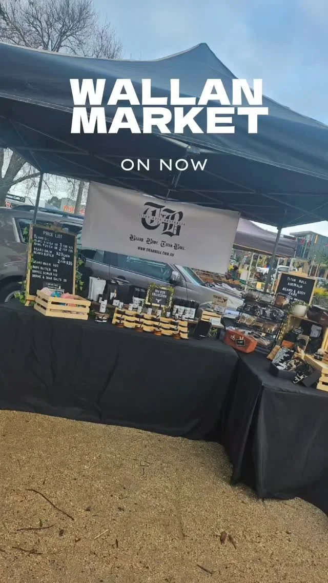Sat 12th July! Come and say G'day!
#wallanvictoria #wallanmarket #wallanpublichallcraftmarket #beardbodytitanbull
