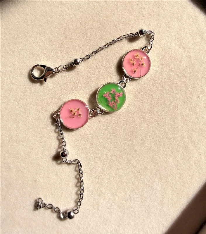 Pink and Green Queen Anne's Lace