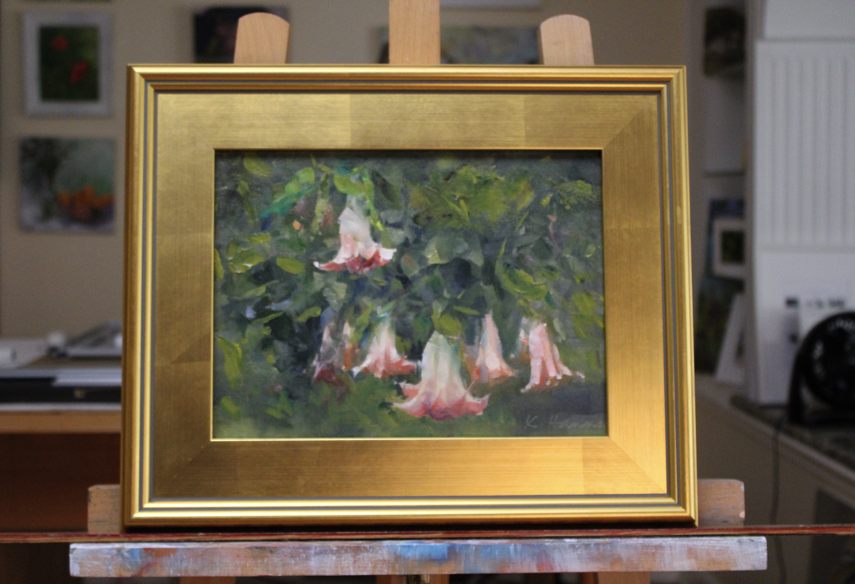 Trumpets at Dusk - Painting