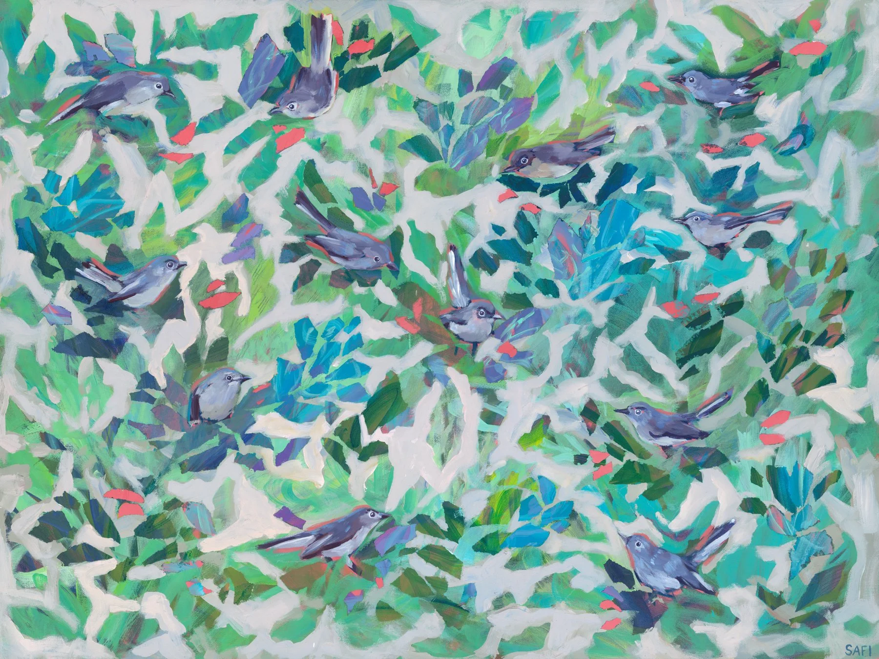 Gnatcatchers - Painting