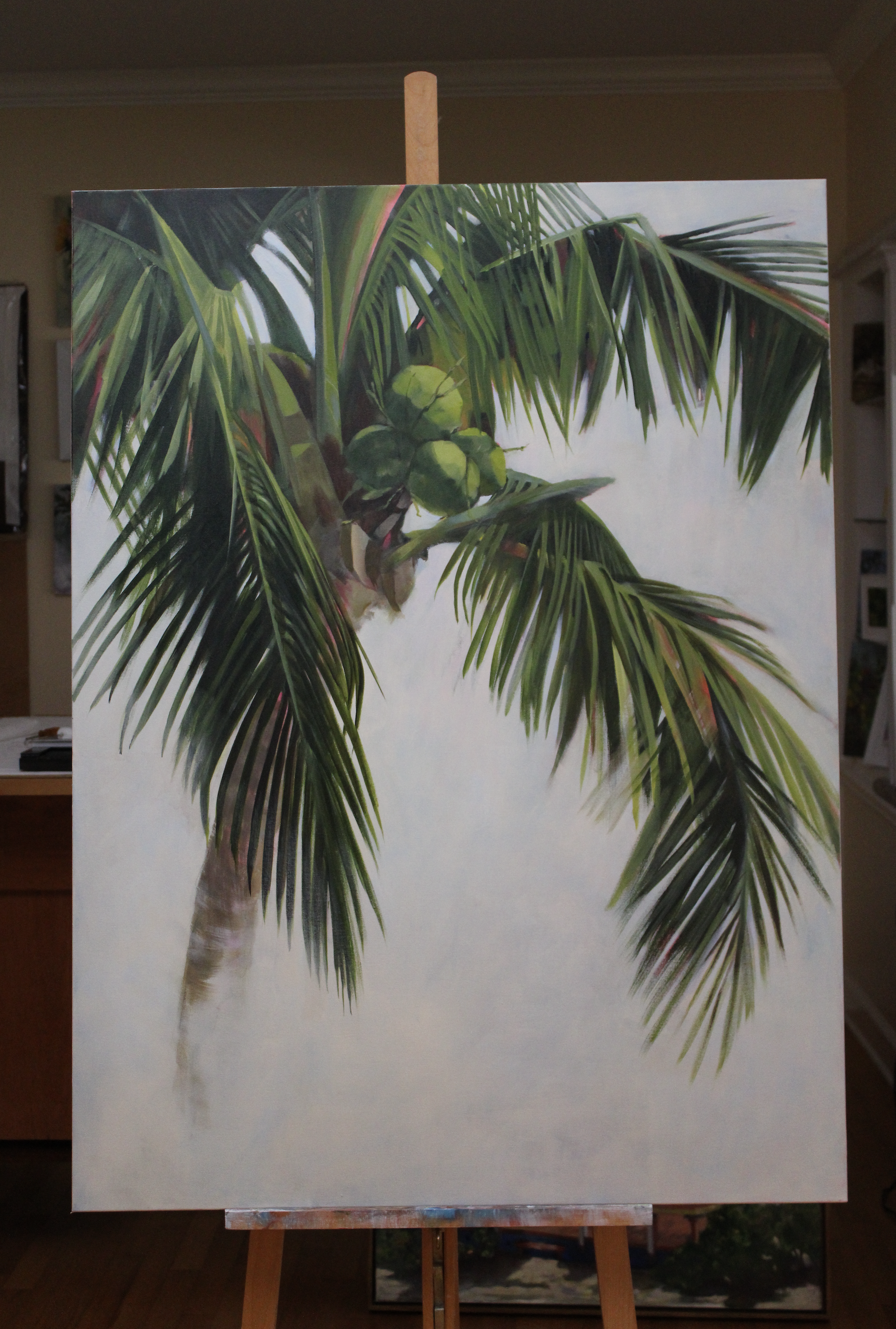 Beneath The Palms - Painting