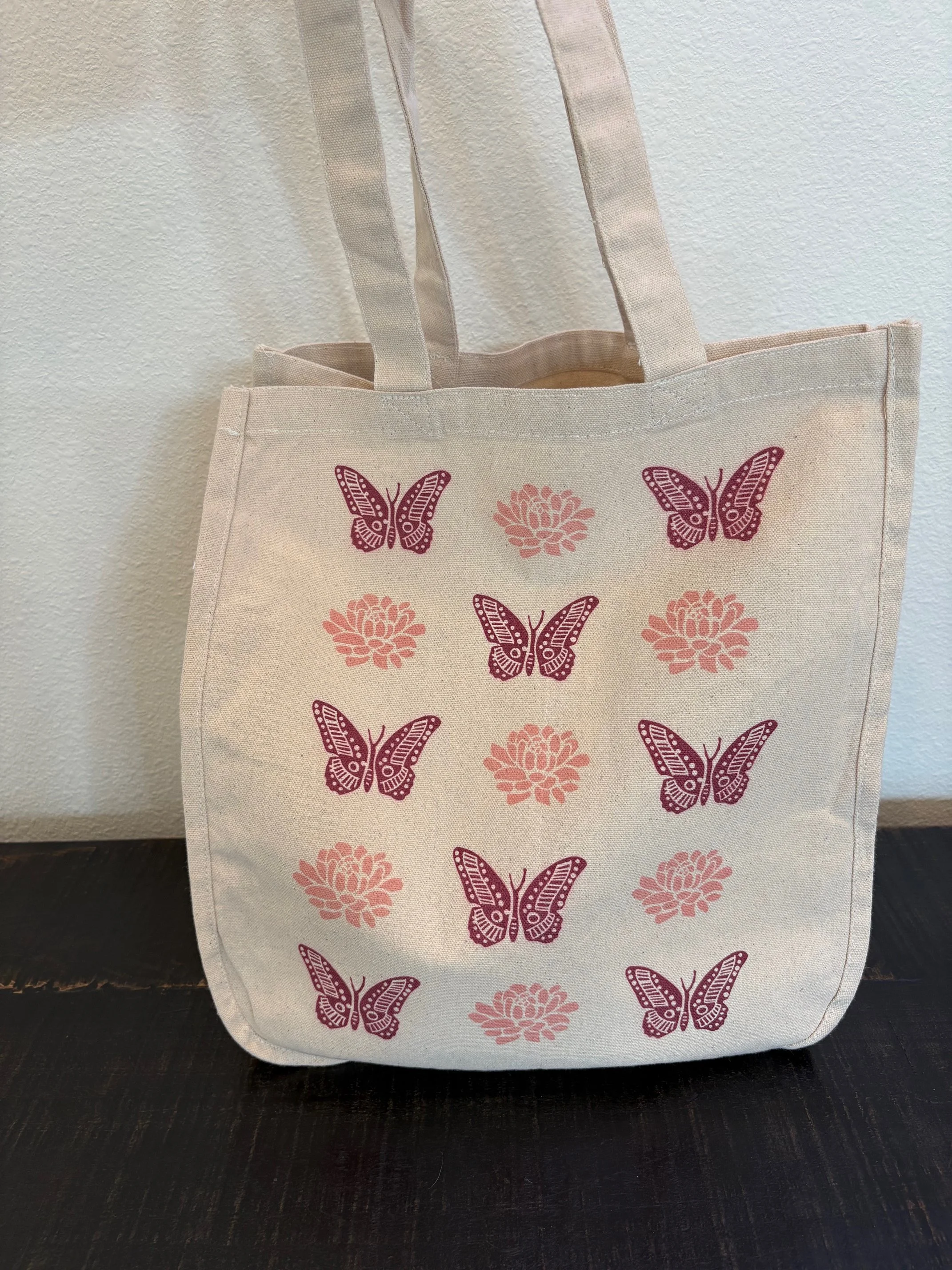 Butterflies and Blossoms Canvas Tote Bag
