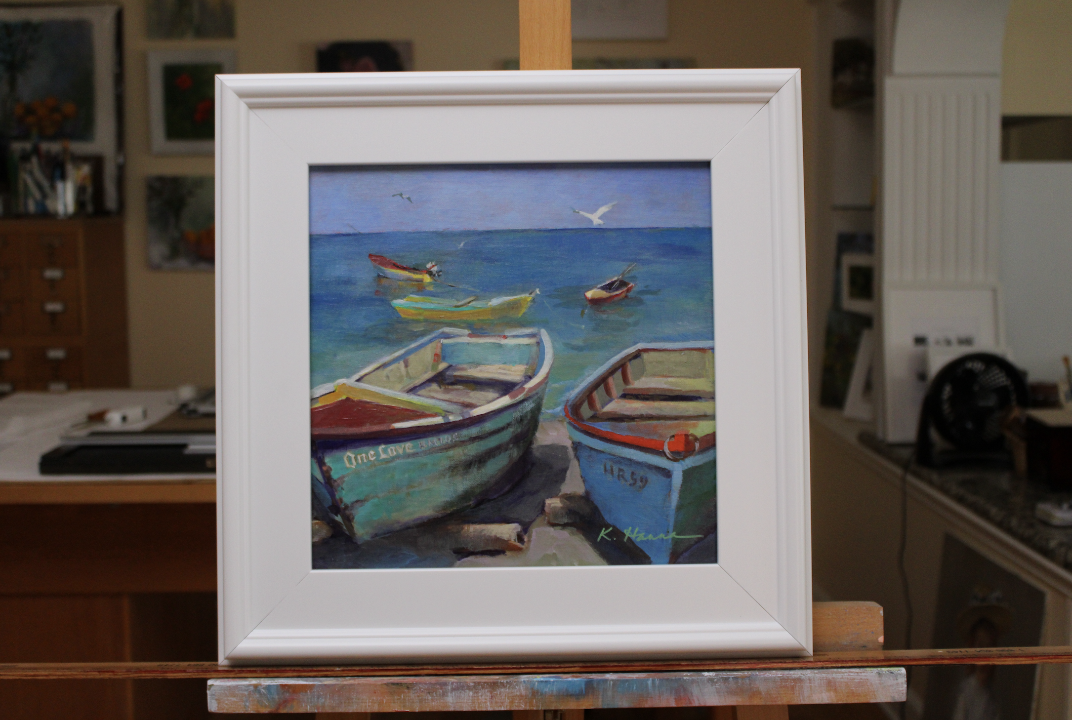 One Love Boats - Painting