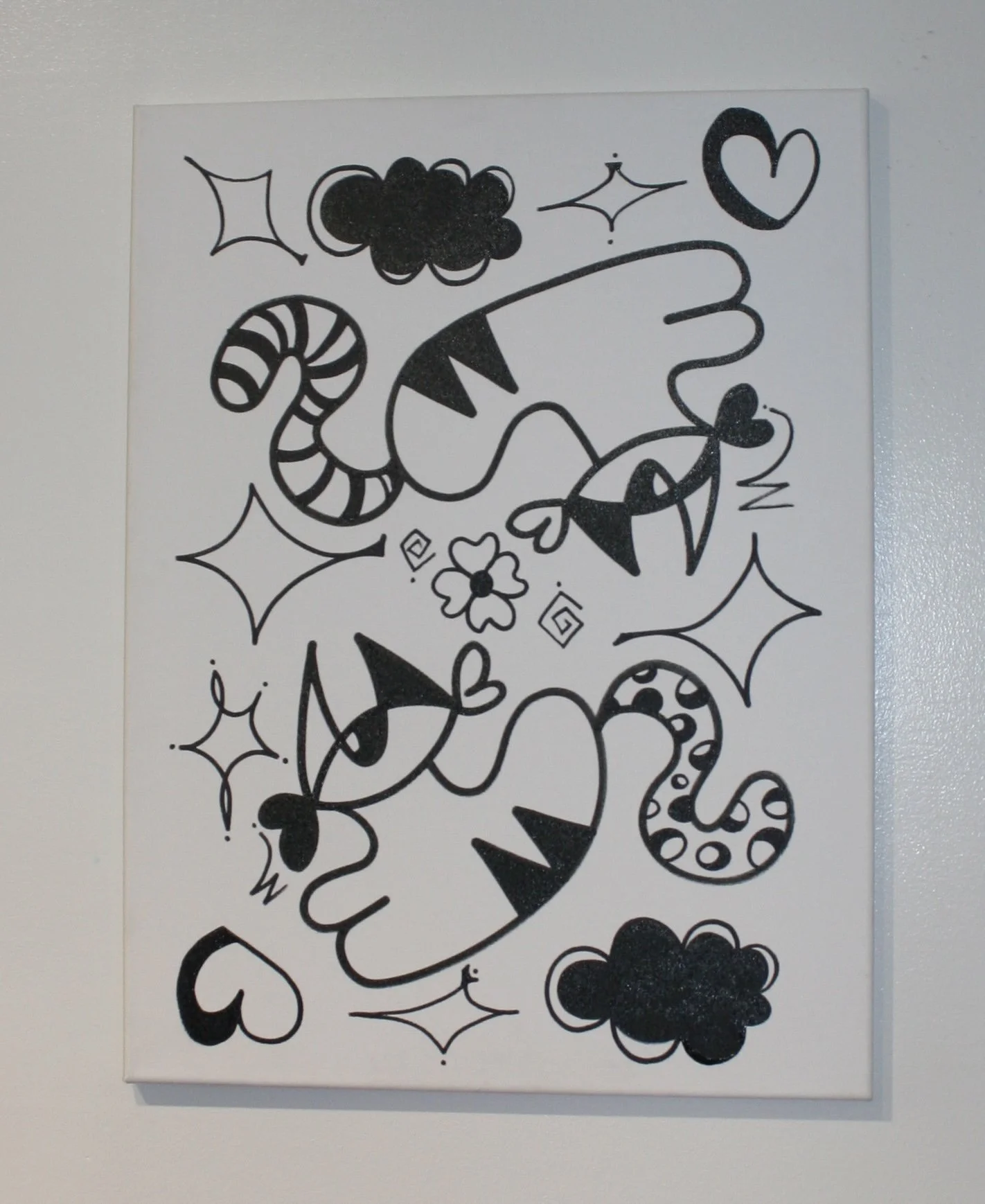 Cosmic Kitties - Painting