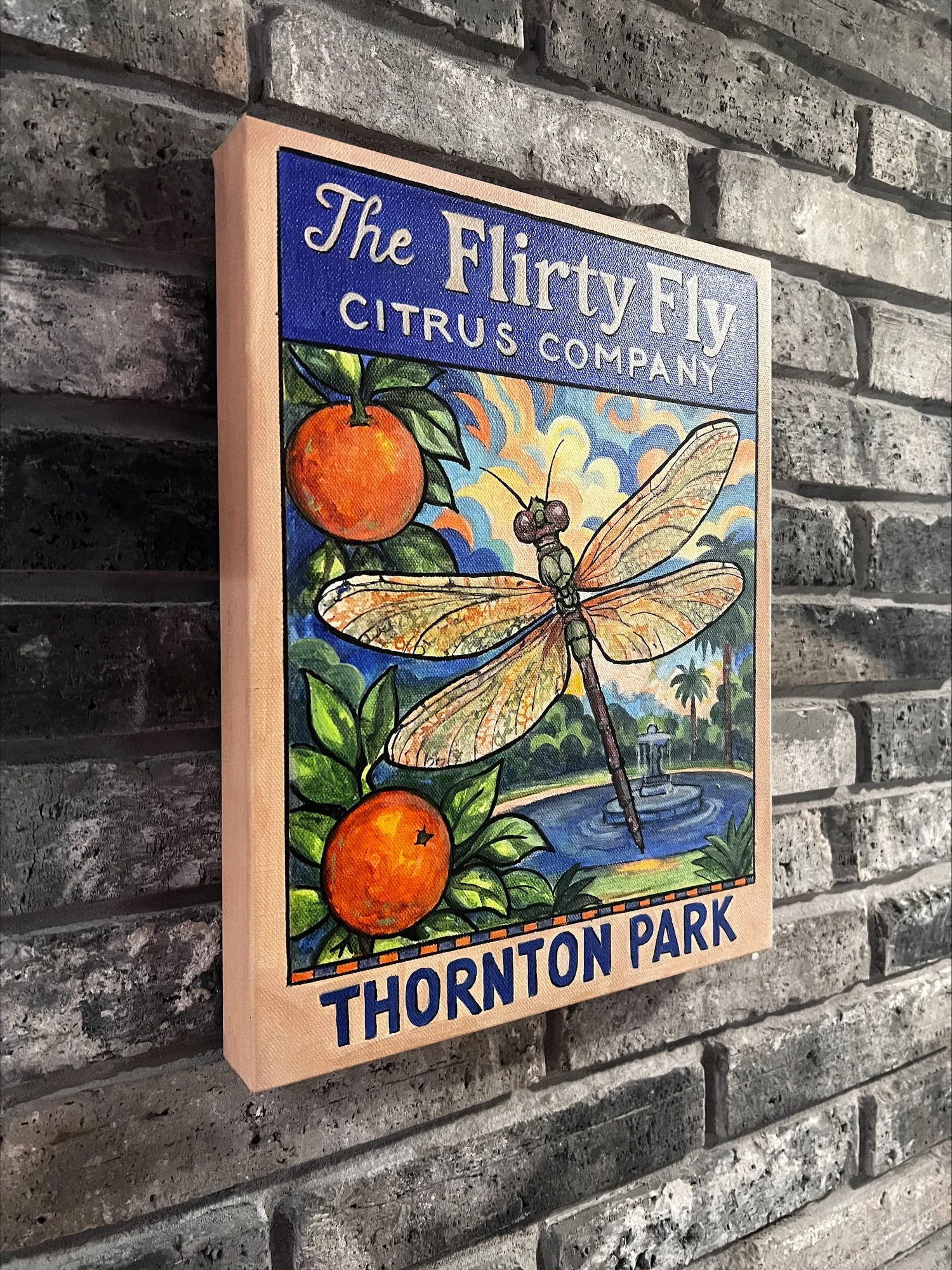 Heather Dartez Flirty Fly Citrus Co Painting — Meredith Sand Designs