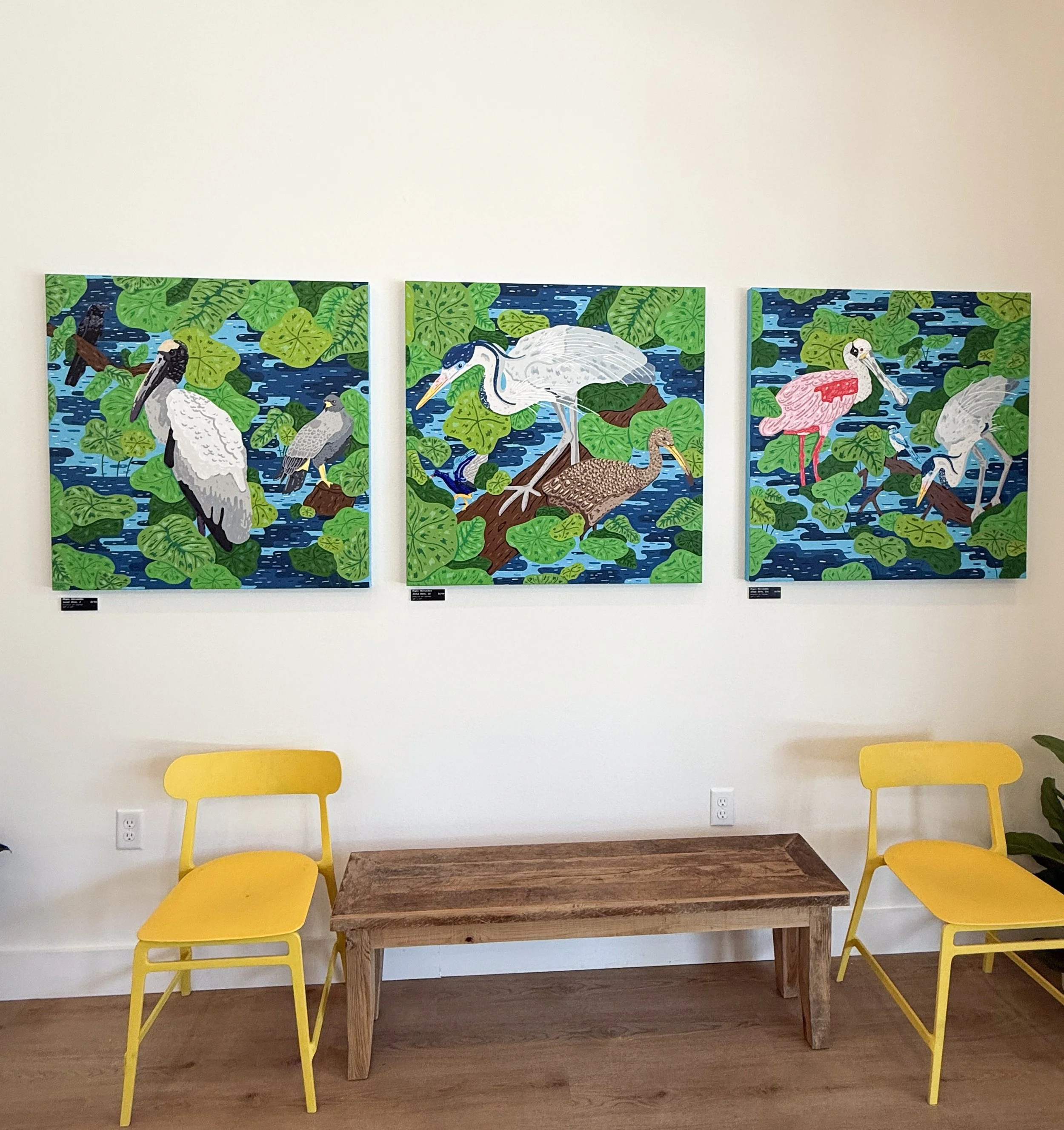Local Dive (Triptych) - Painting