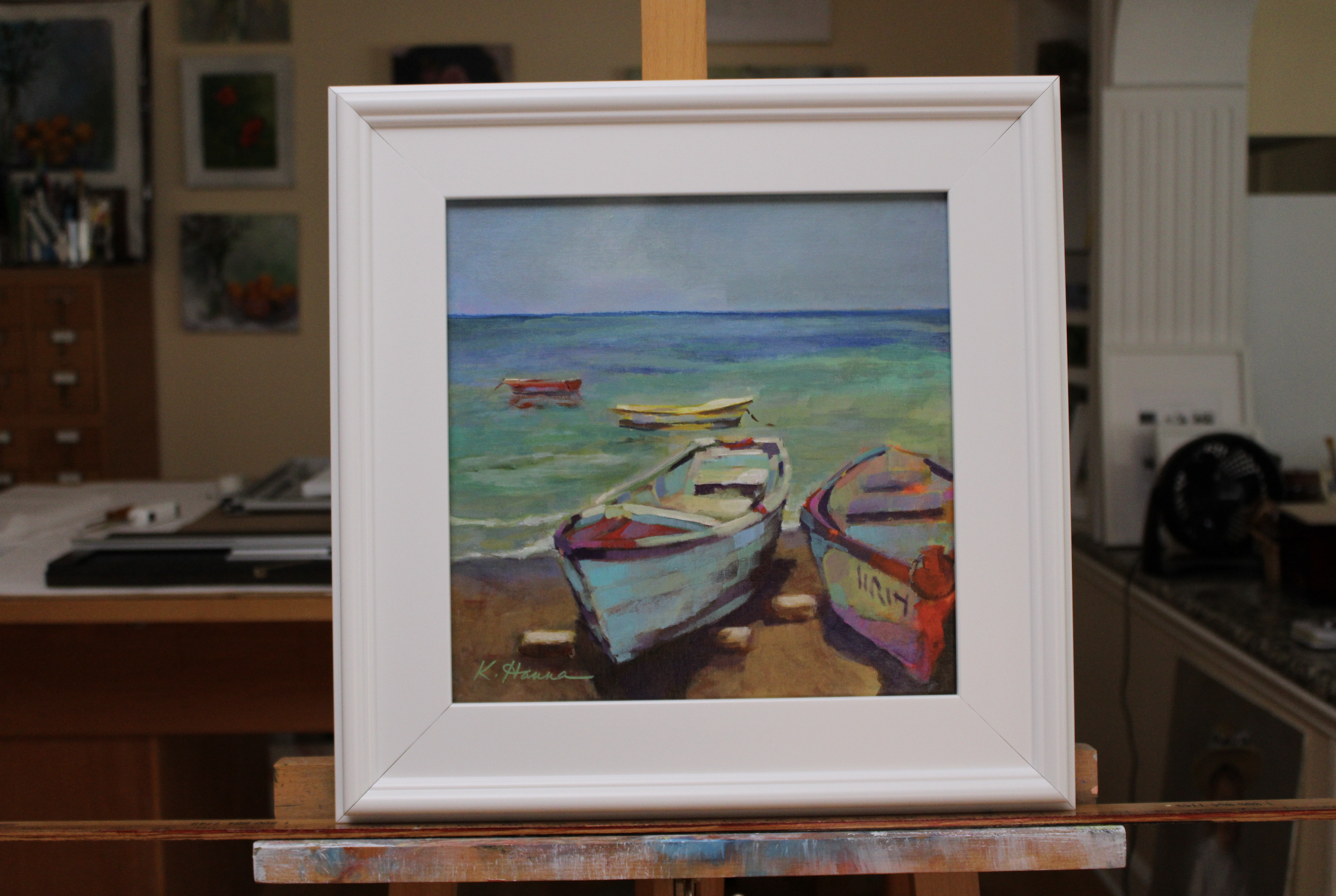 Fishing Village, St. Elizabeth - Painting