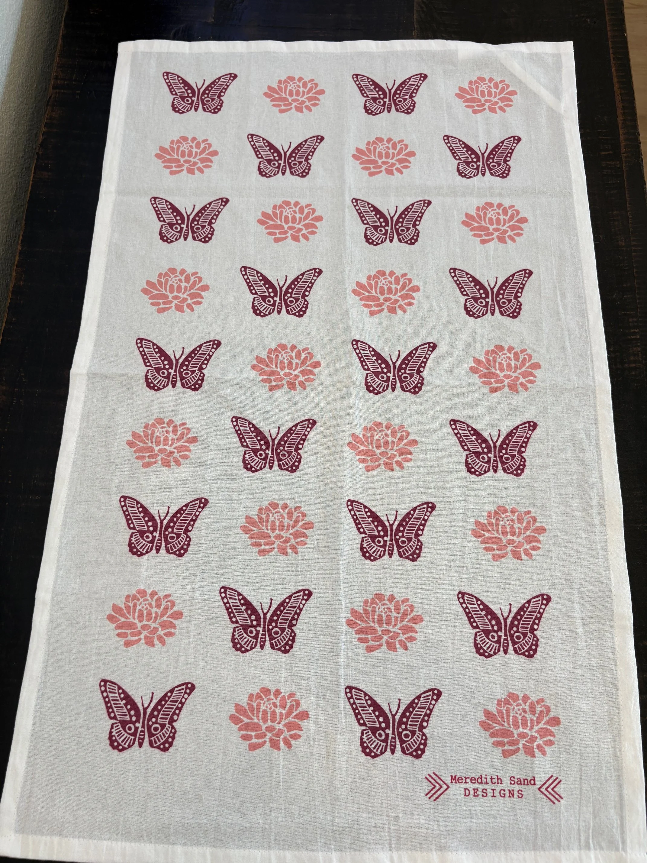 Butterflies and Blossoms Kitchen Towels